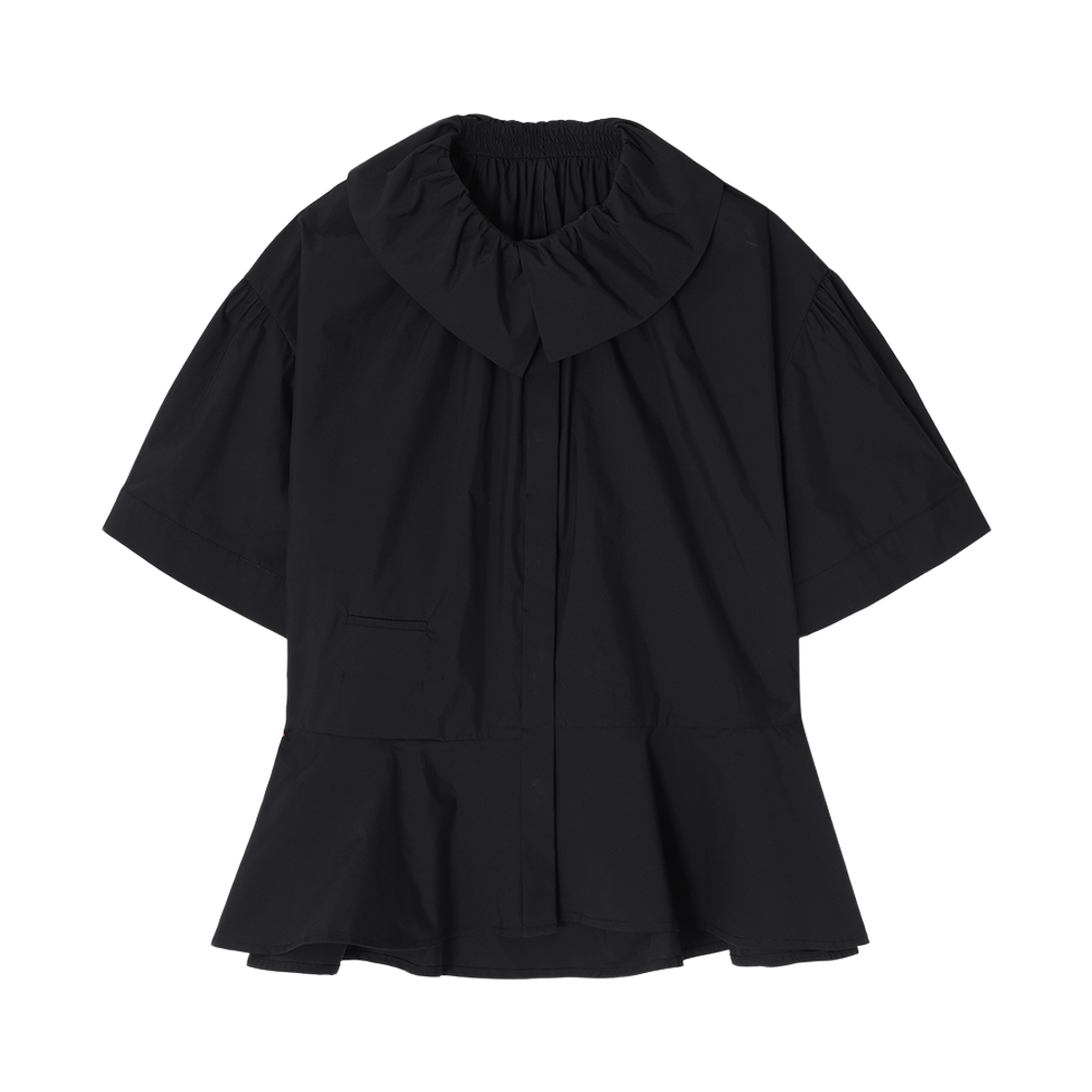 WH3TP312BK (W) SONGZIO Cocoon Shirring Blouse Black