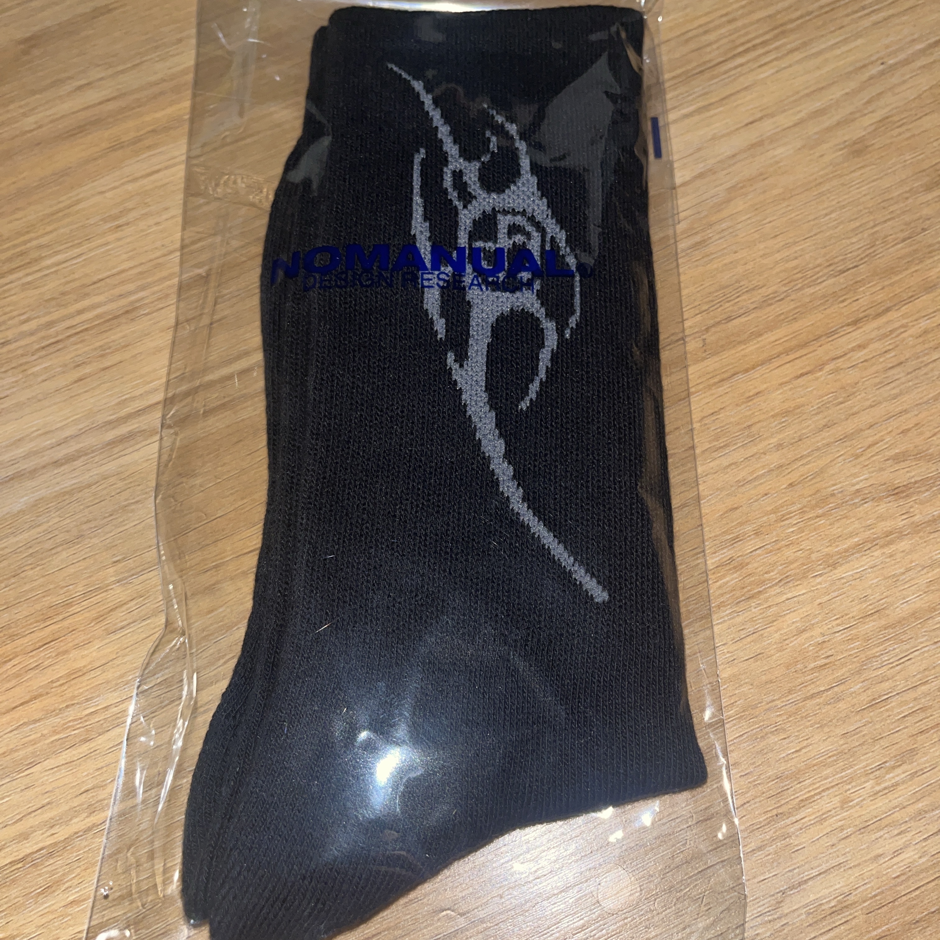 NOMANUAL NM Tribal Socks Black 착용 스타일