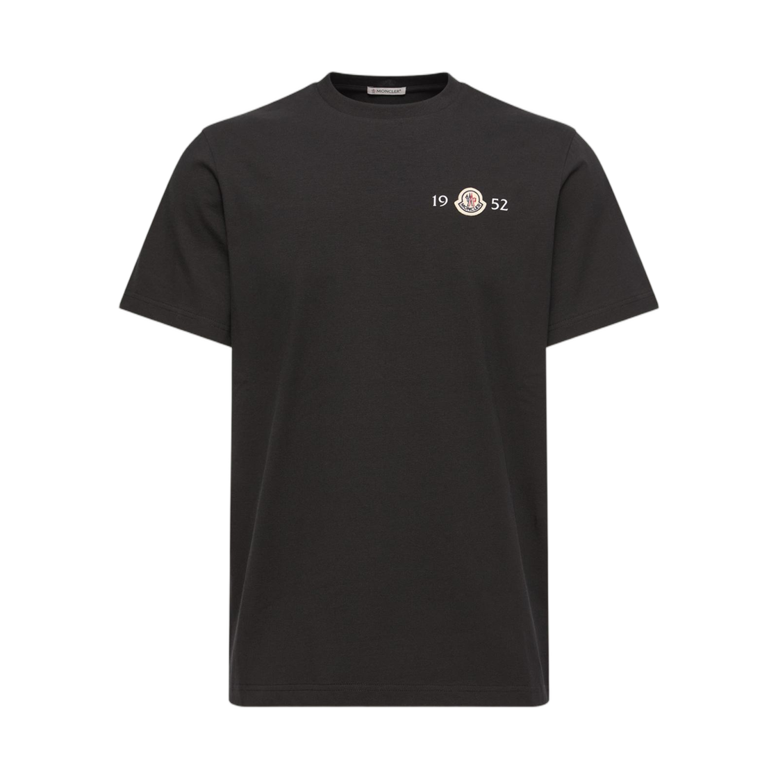 L2-091-8C00052-8790F-999 Moncler Logo Cotton T-Shirt Black - 26FW