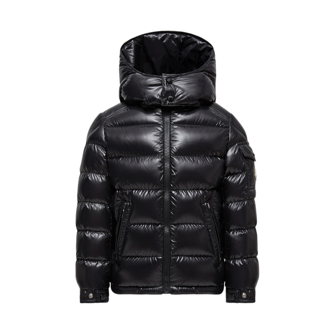 L2-954-1A12520-68950-999 (Kids) Moncler New Moncler Maya Hooded Down Jacket Black - 26FW