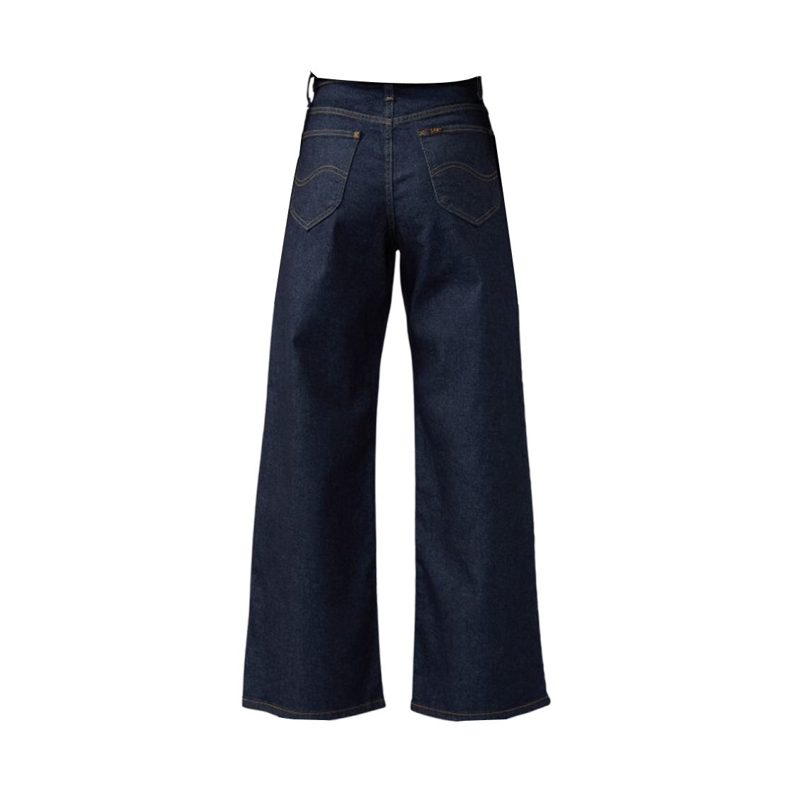 (W) 리 스탠다드 워드롭 라스틱 스트레치 데님 와이드 팬츠 인디고 블루((W) Lee Standard Wardrobe Lastic Stretch Denim Wide Pants Indigo Blue) - 2