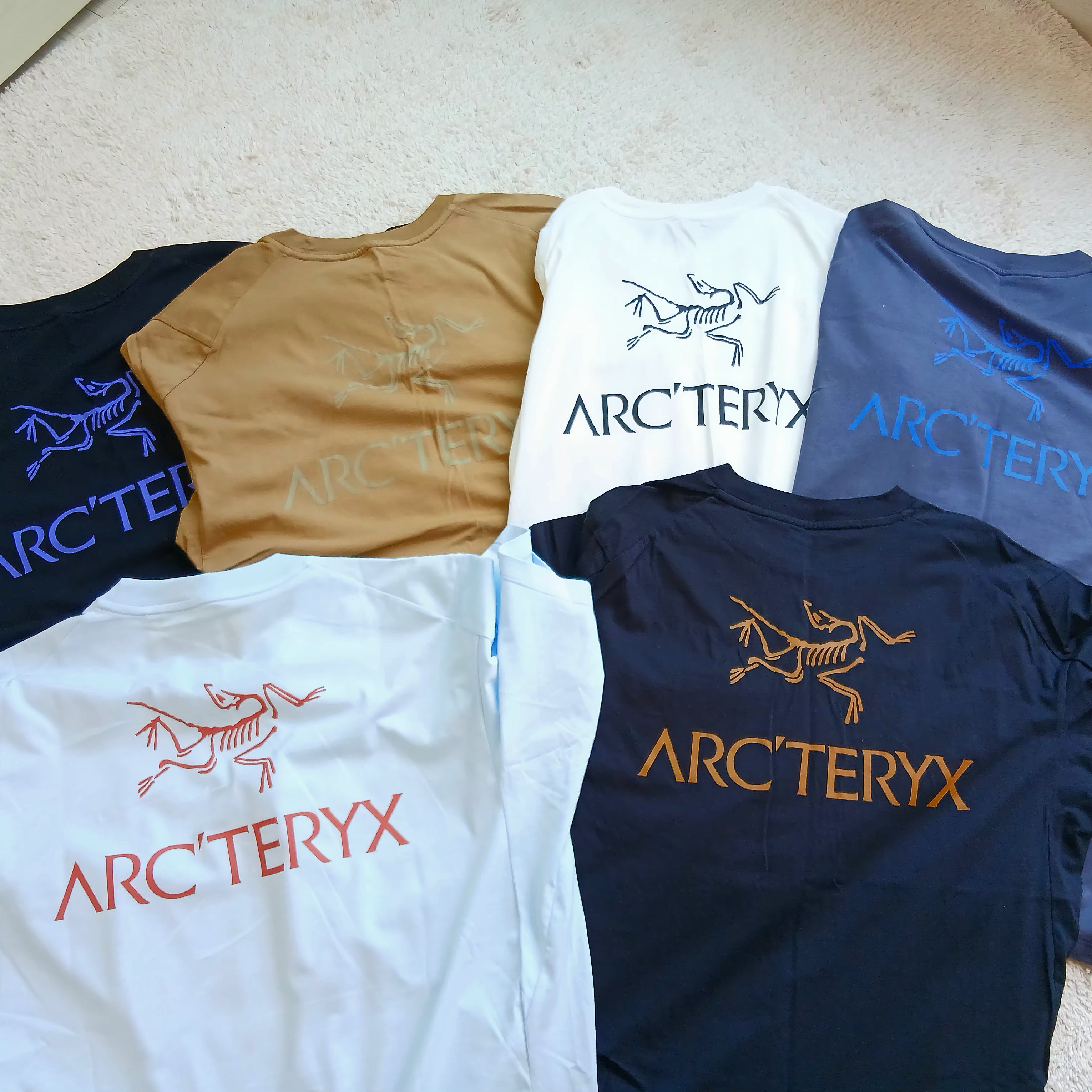 Arc'teryx Kragg SL Cotton Bird Word SS T-Shirt White Light Black, Arc'teryx Kragg SL Cotton SS T-Shirt Black 착용 스타일 - 3