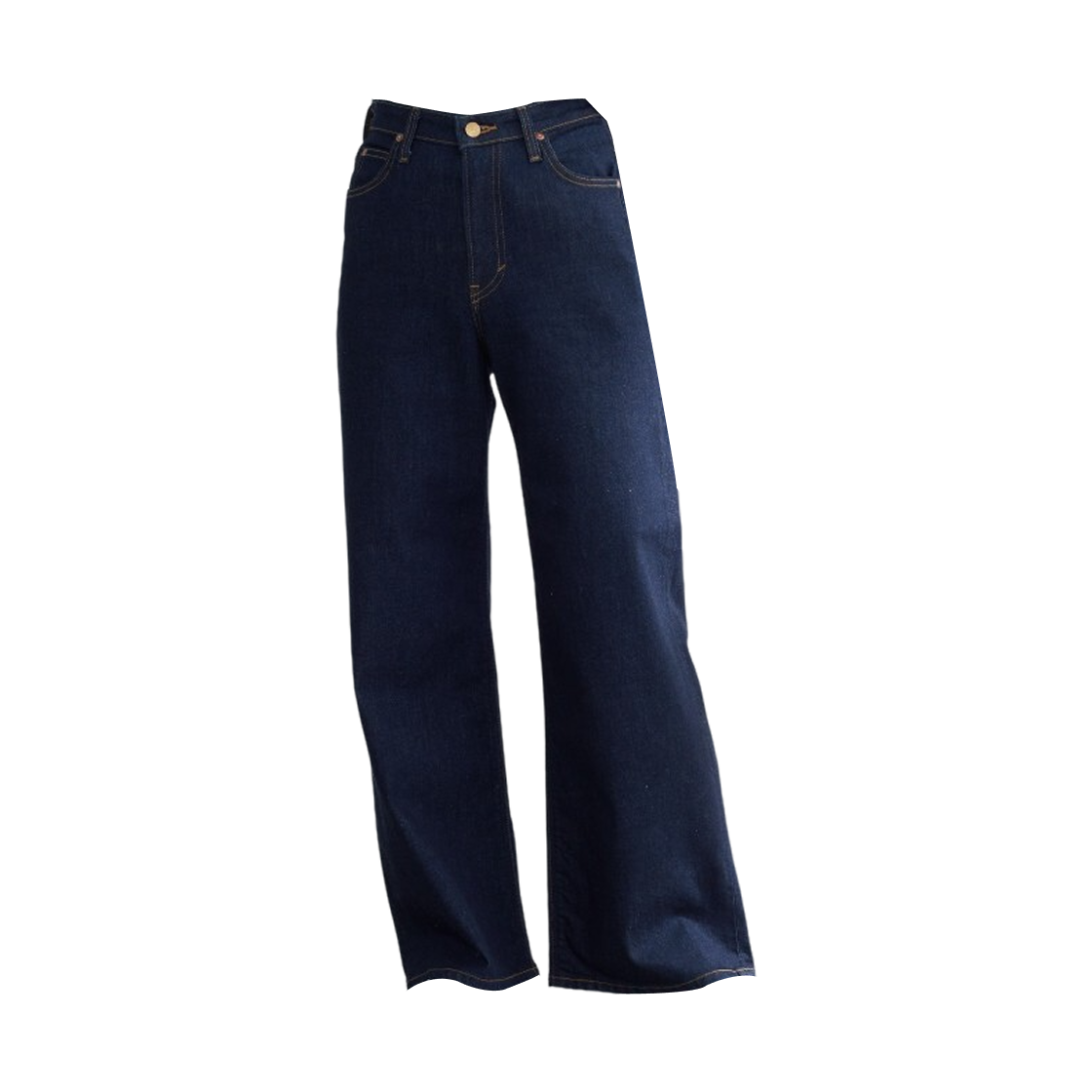 (W) 리 스탠다드 워드롭 라스틱 스트레치 데님 와이드 팬츠 인디고 블루((W) Lee Standard Wardrobe Lastic Stretch Denim Wide Pants Indigo Blue)