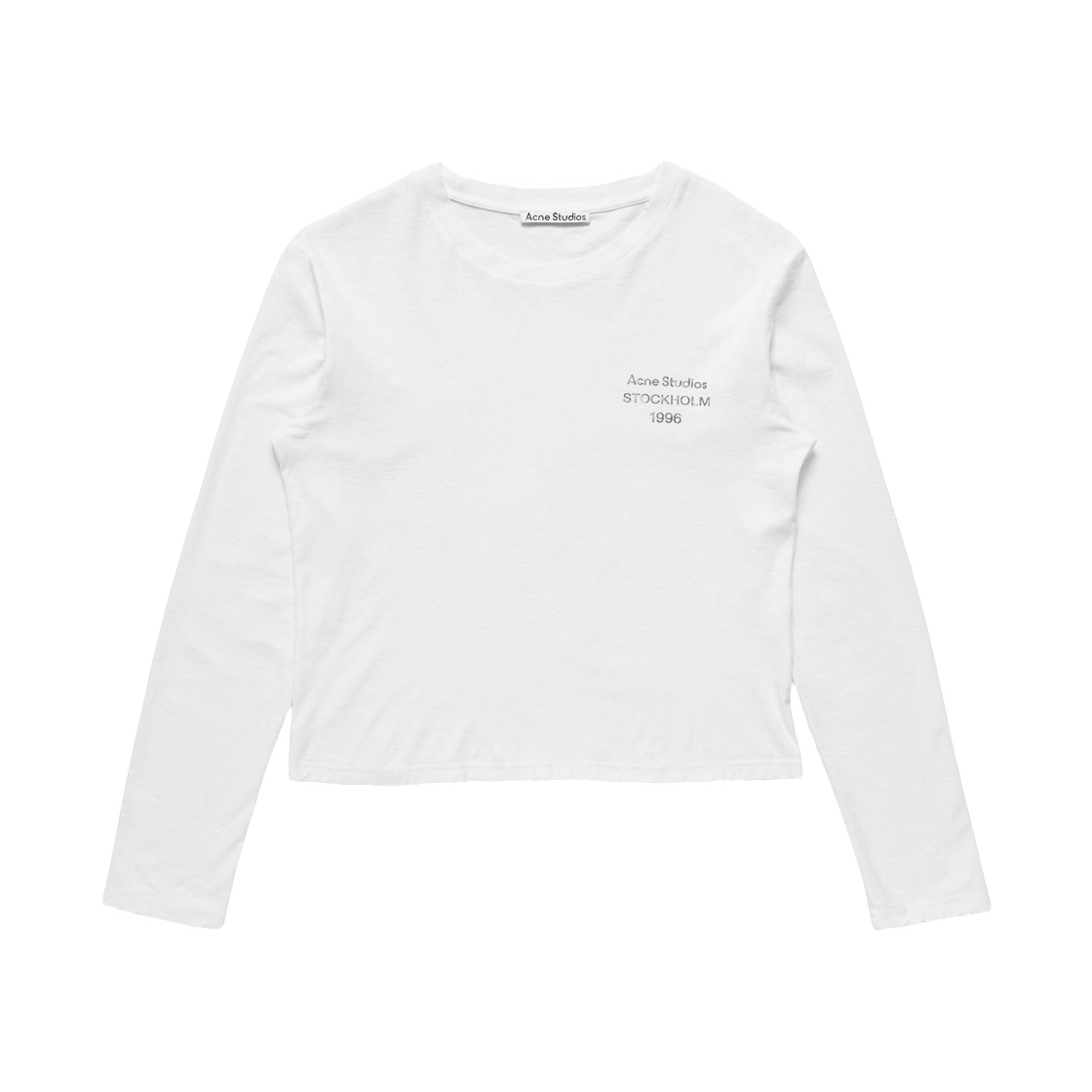 CL0478-AEG Acne Studios Distressed Logo T-Shirt Off White