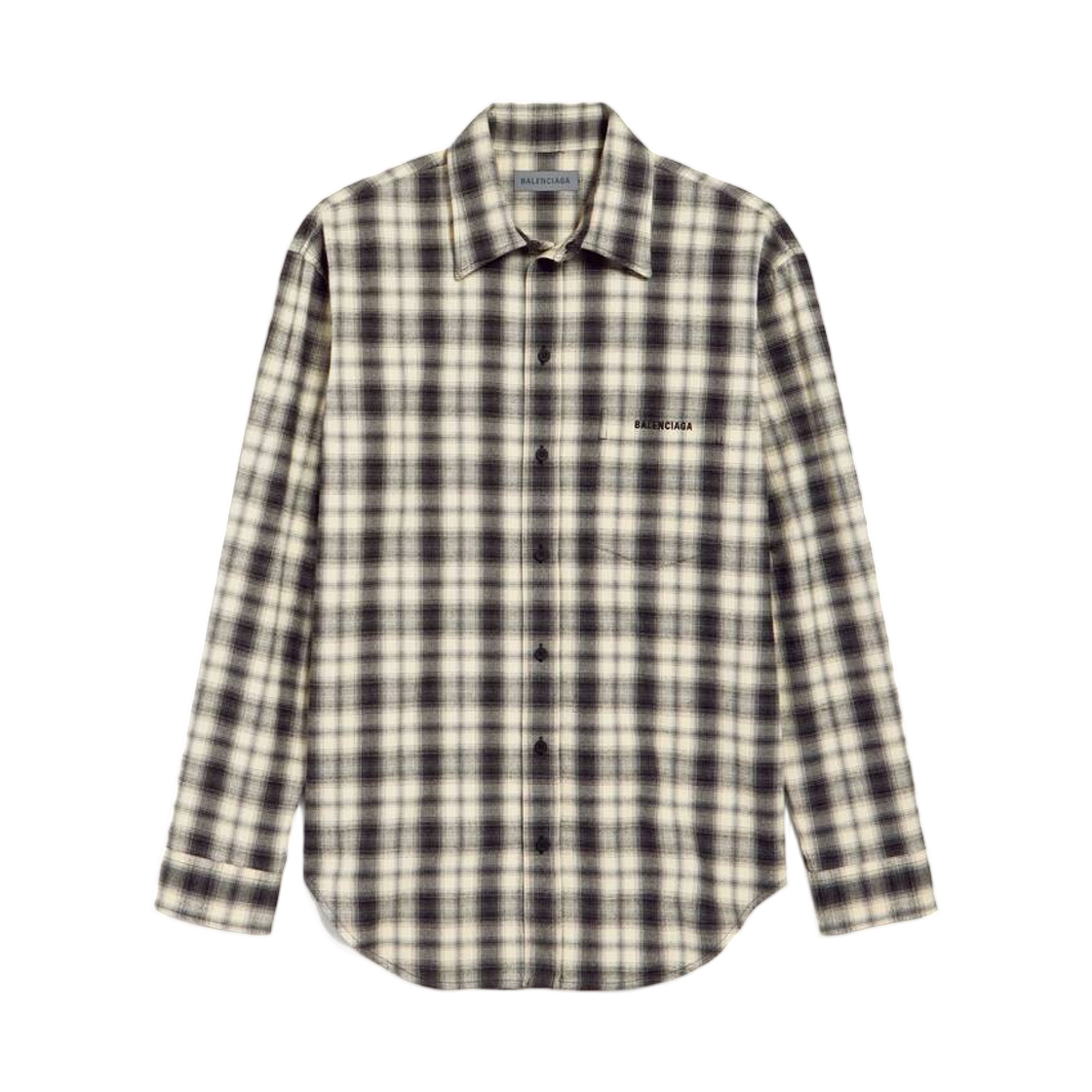 A001ZSTUM339040 Balenciaga Regular Fit Shirt in White black
