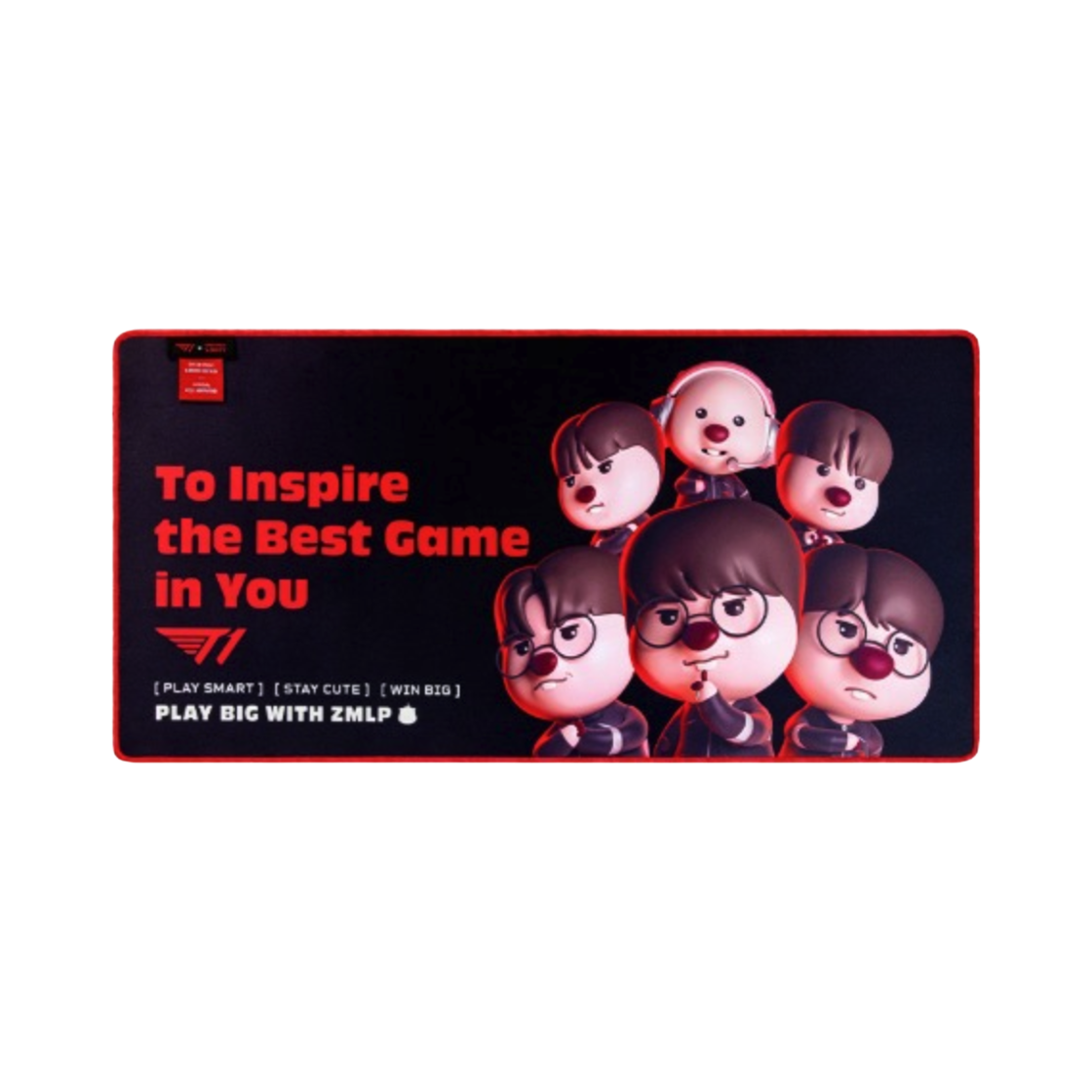 티원 x 잔망 루피 데스크 매트 블랙(T1 x Zanmang Loopy Desk Mat Black) - 1