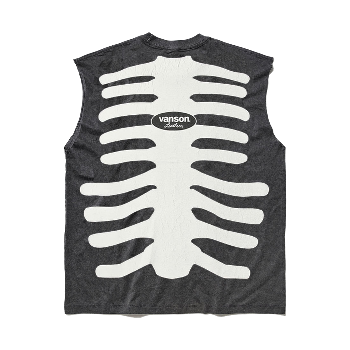 벤슨 레더 스켈레톤 스타일 본 슬리브리스  / 피그먼트(Vanson Leathers Skeleton Style Bone Sleevelss / Pigment) - 2