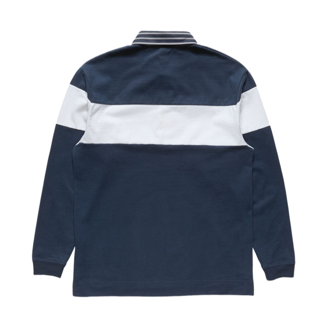 아크네 스튜디오 스트라이프 폴로 스웨트셔츠 네이비 화이트(Acne Studios Striped Polo Sweatshirt Navy White) - 2