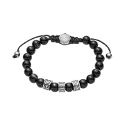 Diesel DX1101 Semi Precious Stone Stainless Steel Bracelet Black