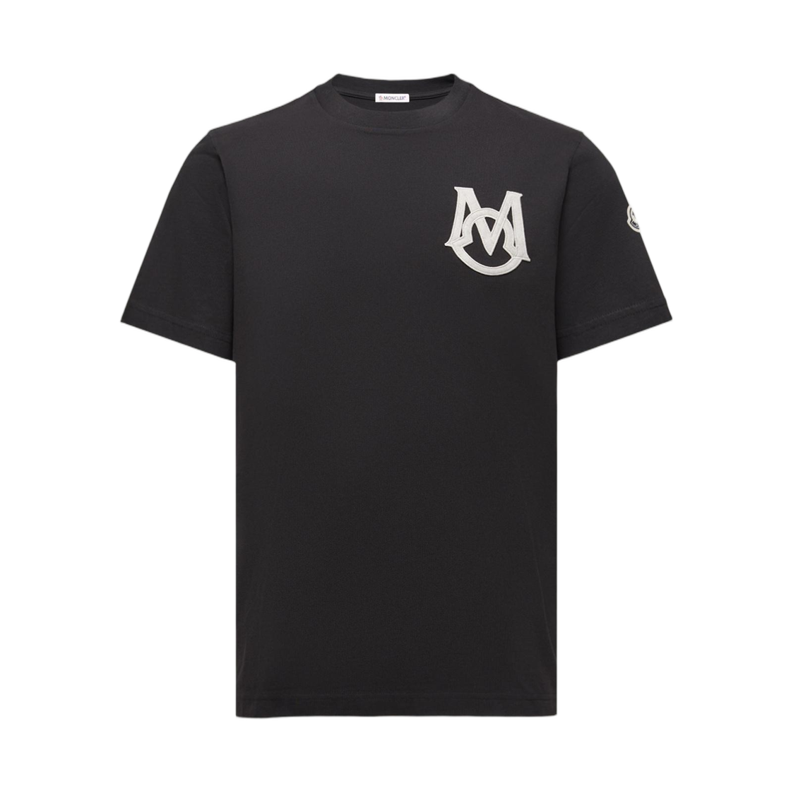 L2-091-8C00039-8390T-999 Moncler Monogram Cotton T-Shirt Black - 26FW