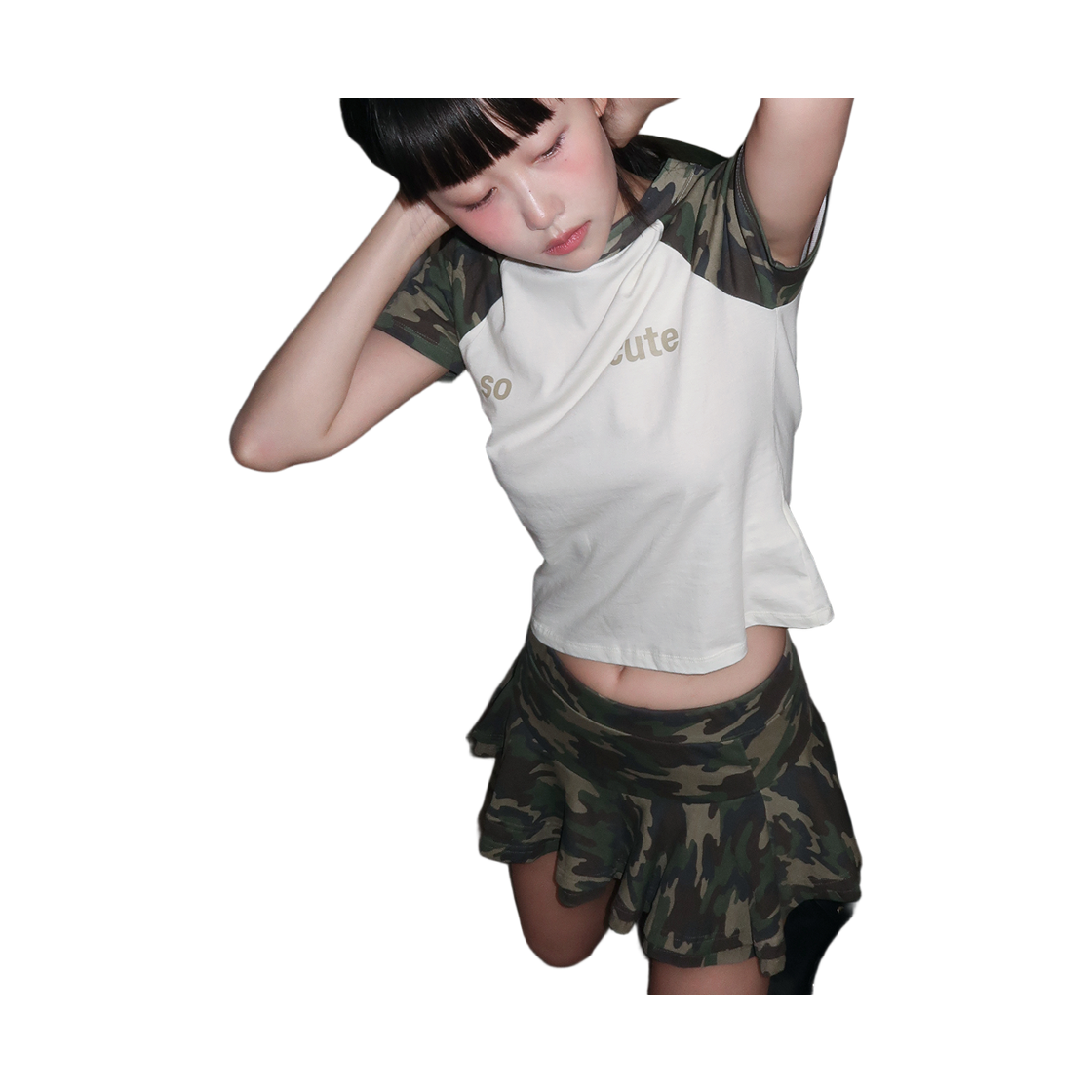 키코지 카모 스커트 팬츠(kikozy Camo Skirt Pants) - 5