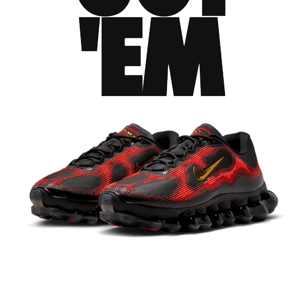 Nike Air Liquid Max Black Metallic Gold 착용 스타일 - 3