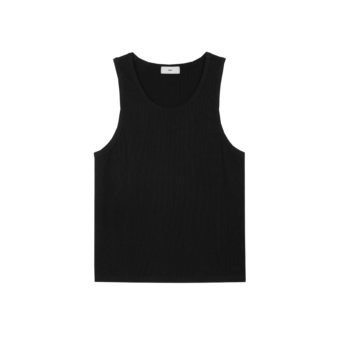티엔지티 골지 슬림 슬리브리스 블랙(TNGT Ribbed Slim Sleeveless Black)