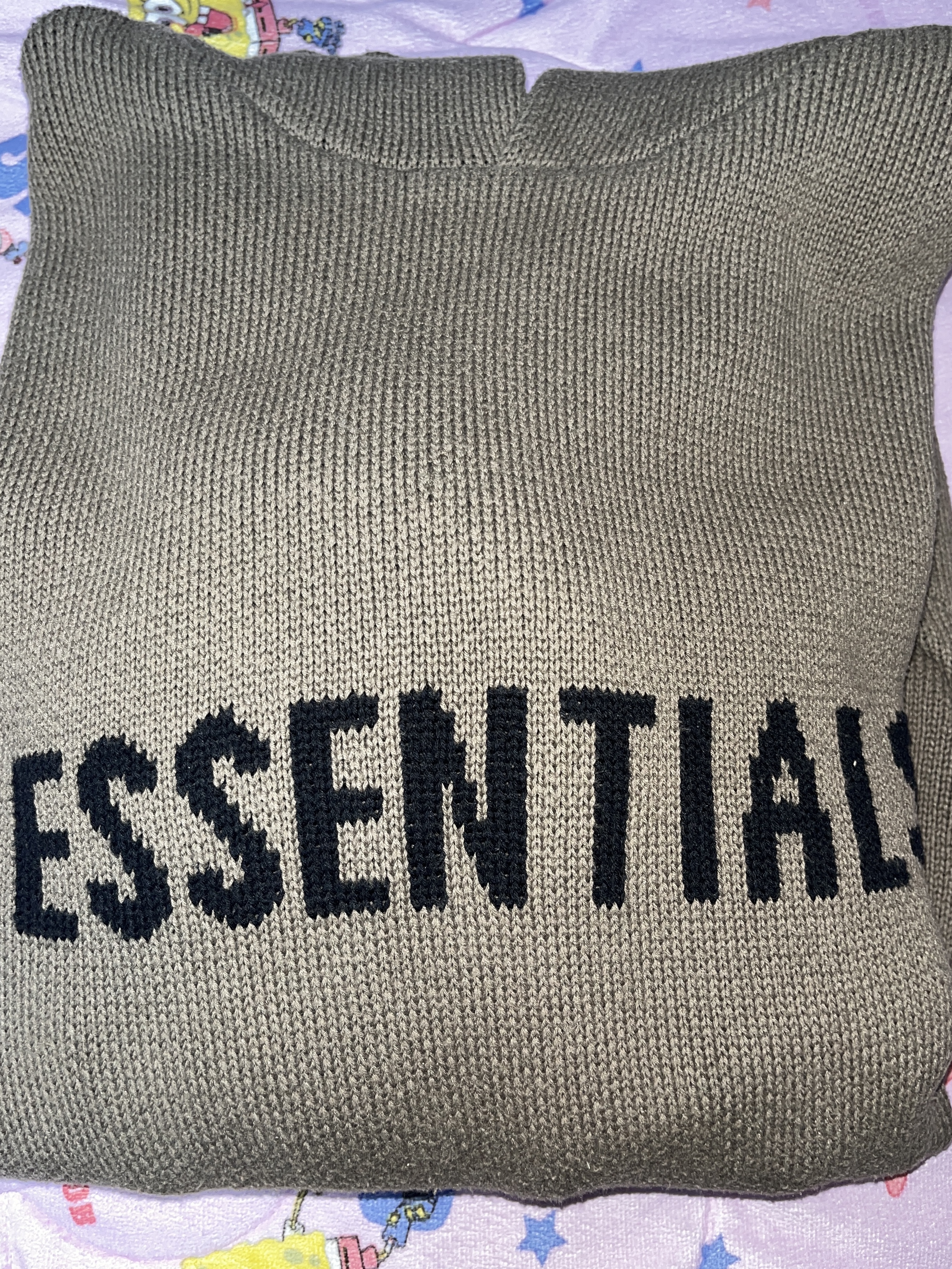 Essentials Knit Hoodie Taupe - 20FW 착용 스타일