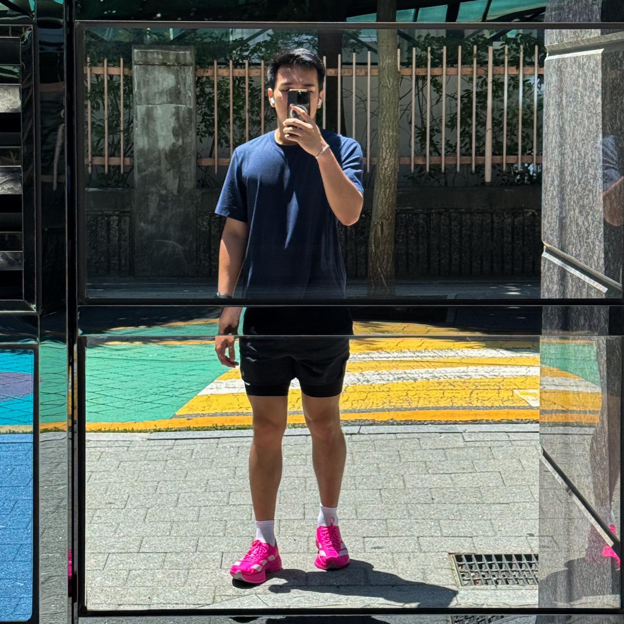 Adidas Adizero Adios Pro 4 Shock Pink Zero Metalic, Nike Dri-Fit Stride 5 Inch Brief Lined Running Shorts Black - Asia 착용 스타일