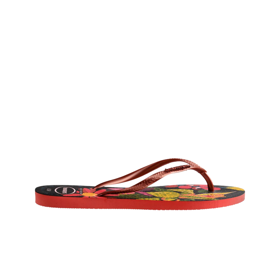 (W) 하바이아나스 슬림 트로피칼 플립 플랍 살몬((W) Havaianas Slim Tropical Flip Flop Salmon) - 1