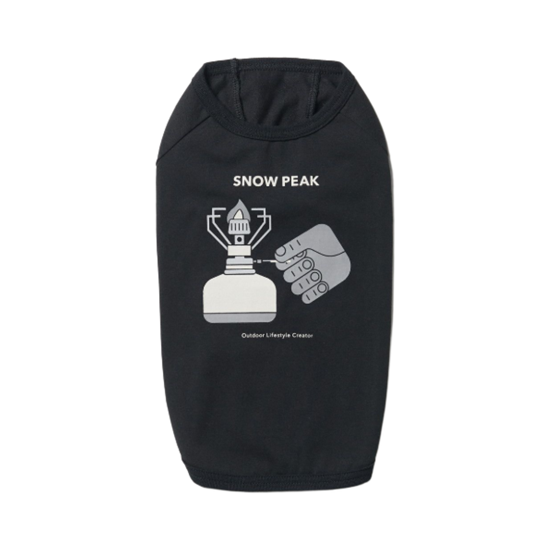 스노우 피크 도그 엔조이 캠핑 티셔츠 블랙(Snow Peak Dog Enjoy Camping T-Shirt Black)