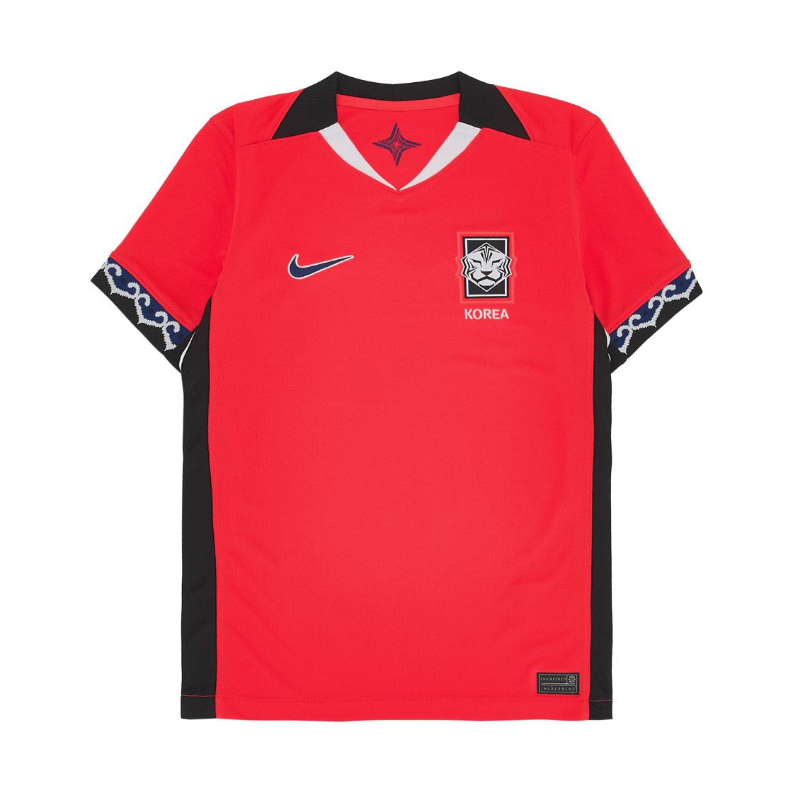 FZ9204-635 (Kids) Nike Korea 2025 Stadium Home Dri-Fit Soccer Replica Jersey Bright Crimson Black (Non Marking Ver.)