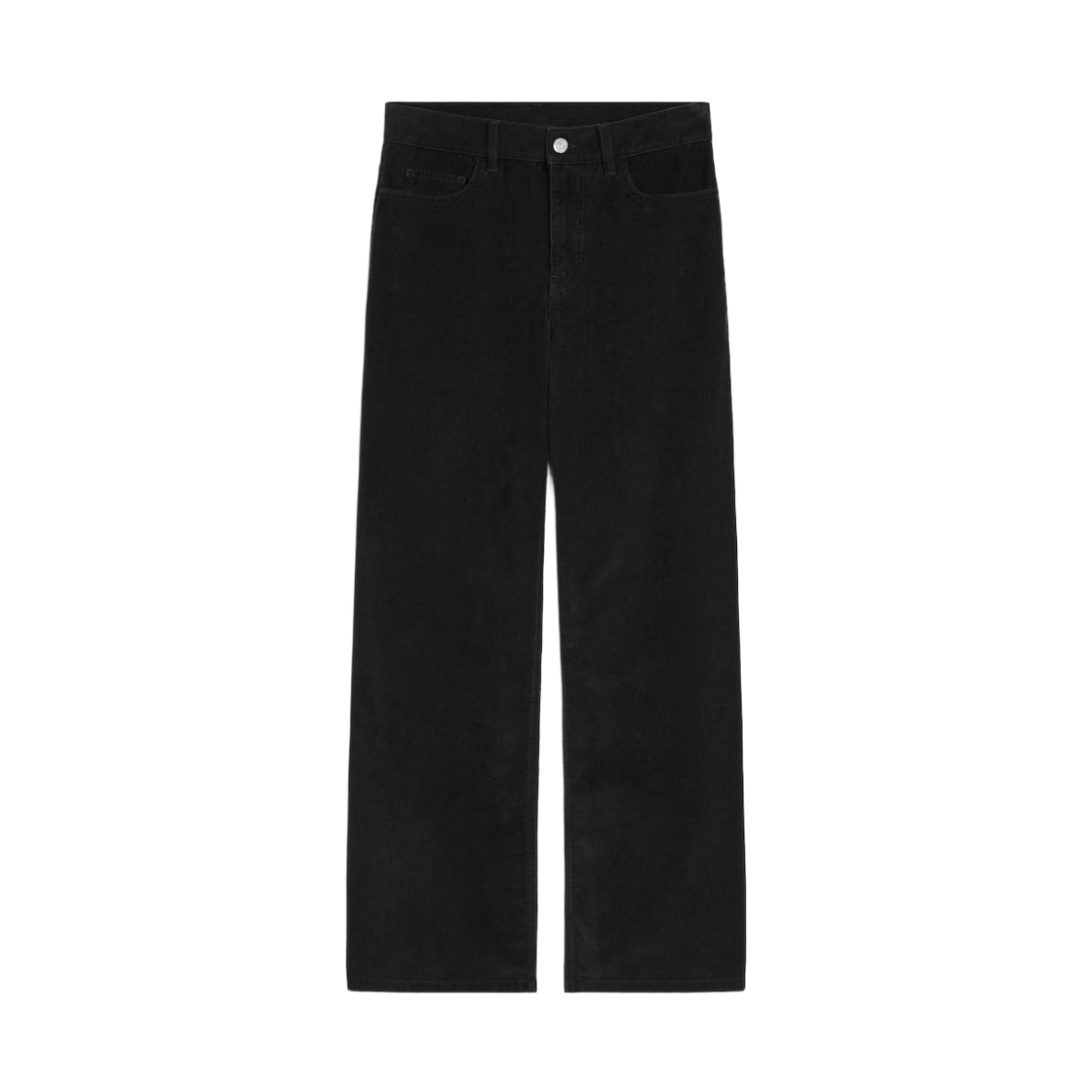 (W) 셀린느 졸린 진 코듀로이 블랙 라이트 스톤 워시((W) Celine Jolene Jeans in Corduroy Black Light Stone Wash)