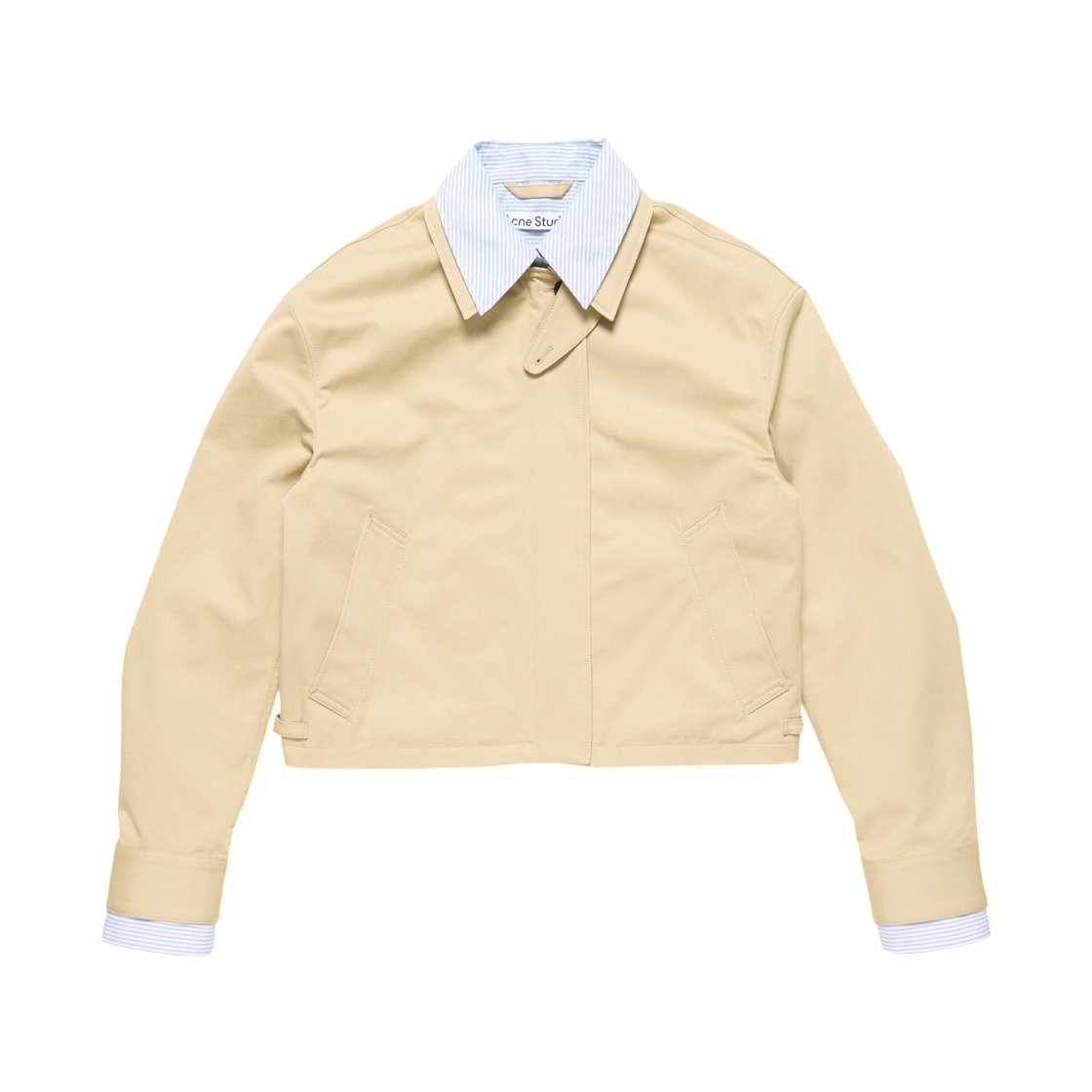 (W) 아크네 스튜디오 레이어드 트윌 자켓 페일 베이지((W) Acne Studios Layered Twill Jacket Pale Beige)