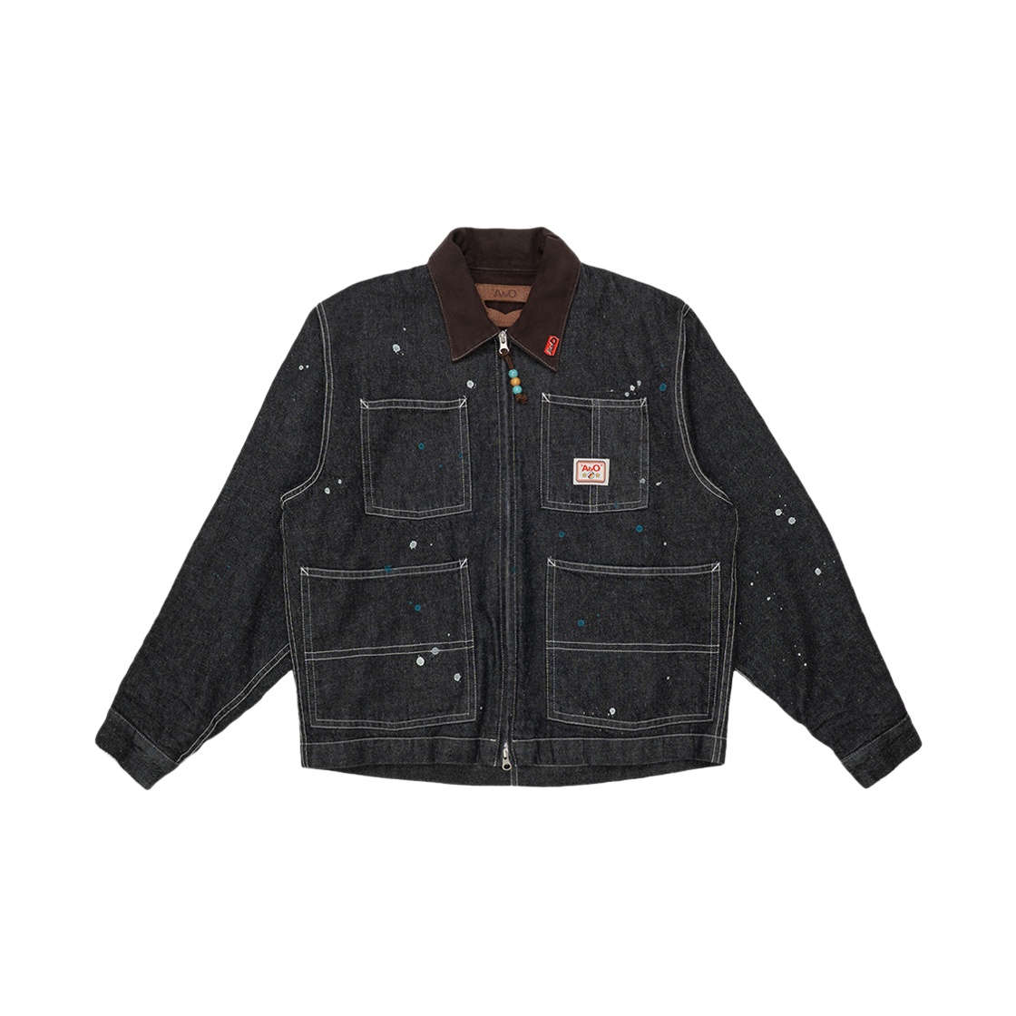 에이비오 크롭드 초어 코트 너프 데님(ABO Cropped Chore Coat Nerf Denim)