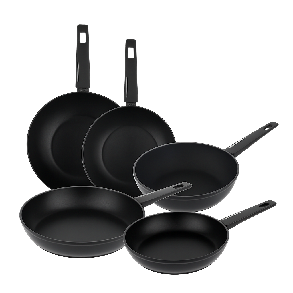 비알케이 스마트 피크 후라이팬 5종(24+28+26wok+28wok+deep24) 세트(BRK Smart Peak 5‑Piece Frypan Set (24cm + 28cm + 26cm Wok + 28cm Wok + 24cm Deep Frypan))