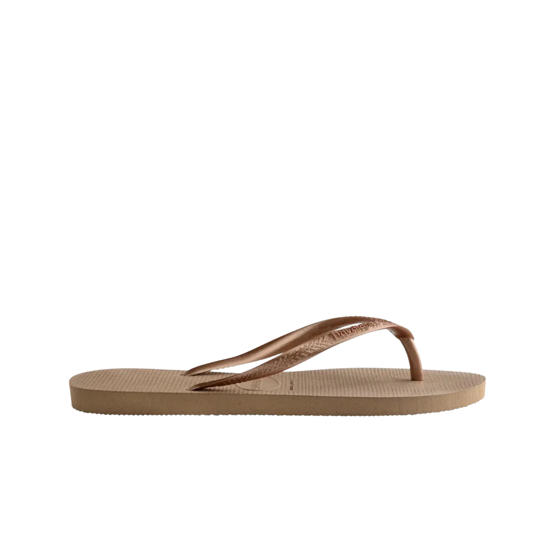 (W) 하바이아나스 슬림 플립 플랍 로즈 골드((W) Havaianas Slim Flip Flop Rose Gold)