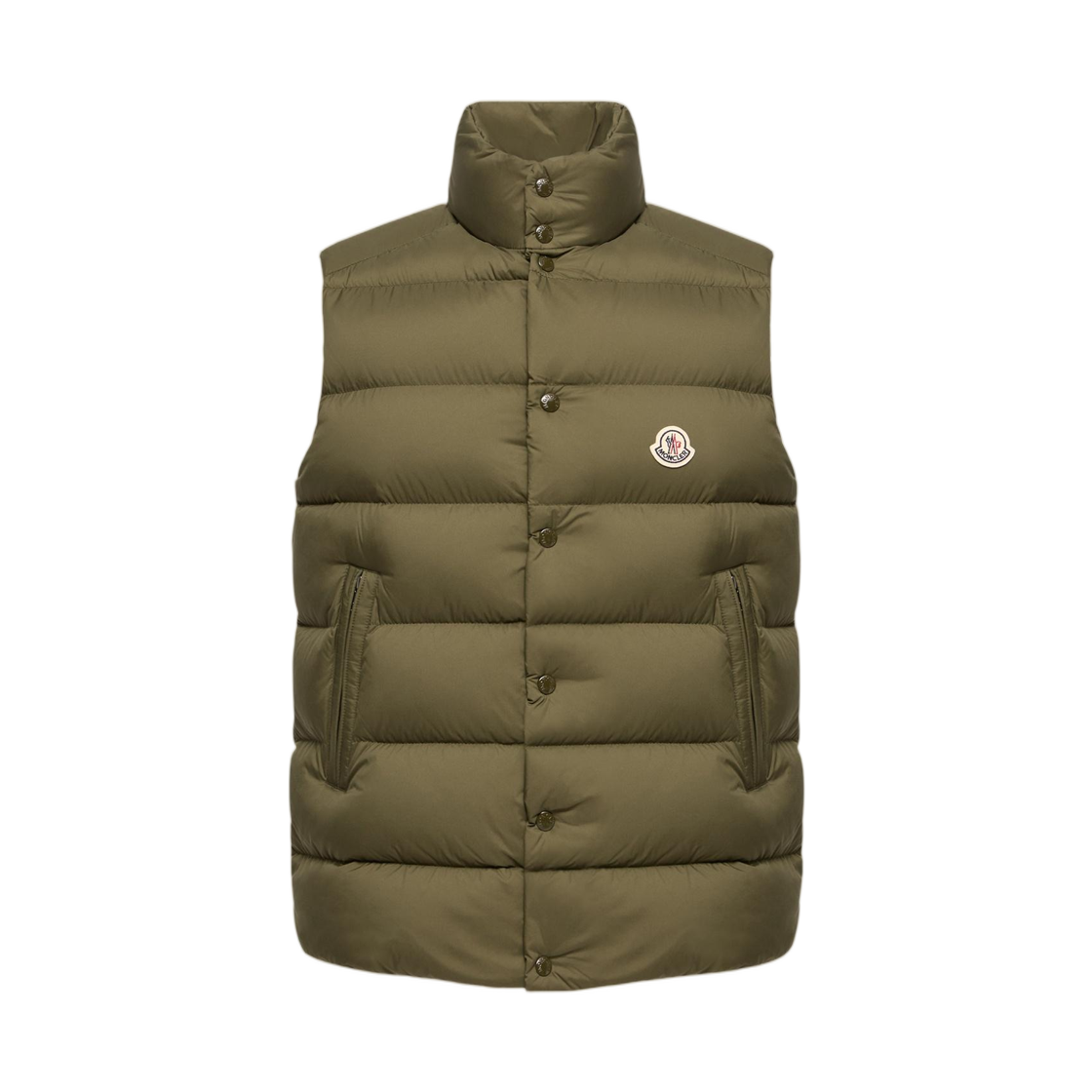 L2-091-1A00096-597YD-825 Moncler Tibb Down Gilet Olive Green - 26FW