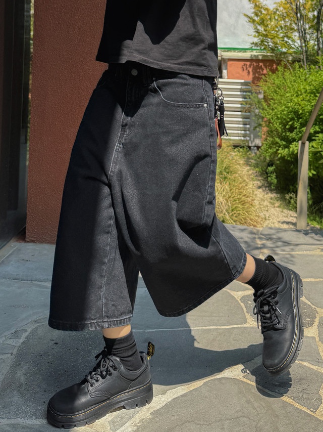Dr. Martens Reeder Wyoming Leather Utility Shoes Black 착용 스타일 - 2