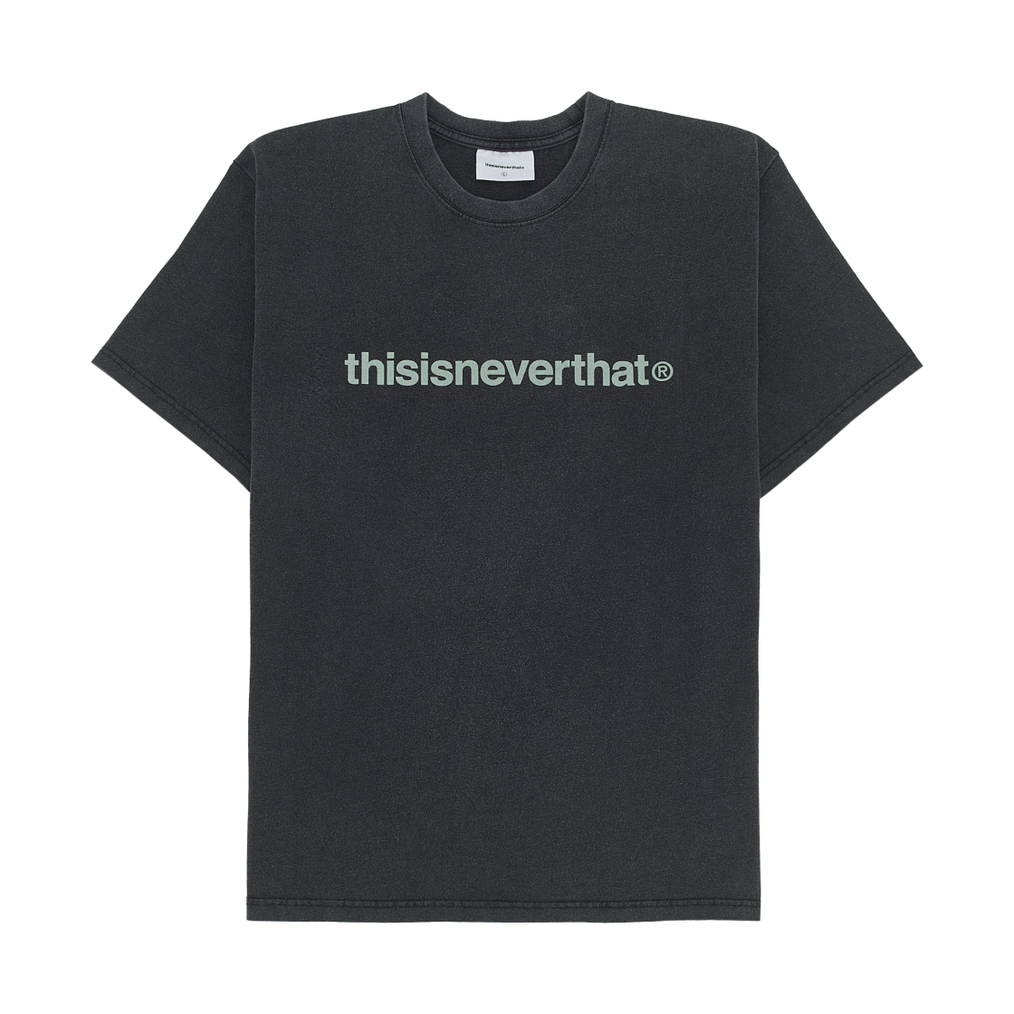 디스이즈네버댓 T-로고 티셔츠 워시드 블랙(Thisisneverthat T-Logo T-Shirt Washed Black)