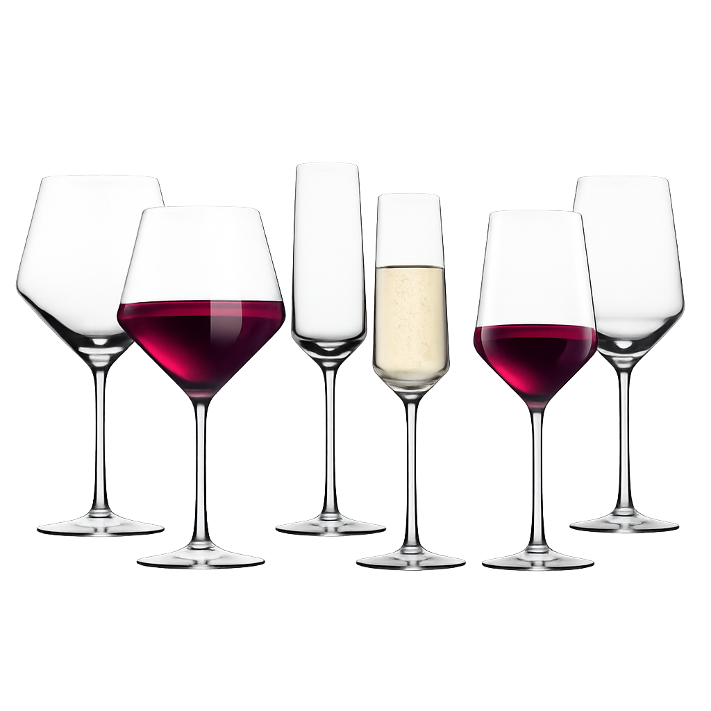 즈비젤글라스 퓨어 스타터 세트6p(와인2p,샴페인2p,버건디2p)(Zwiesel Glass Pure Starter Set 6pcs (2 Wine, 2 Champagne, 2 Burgundy))