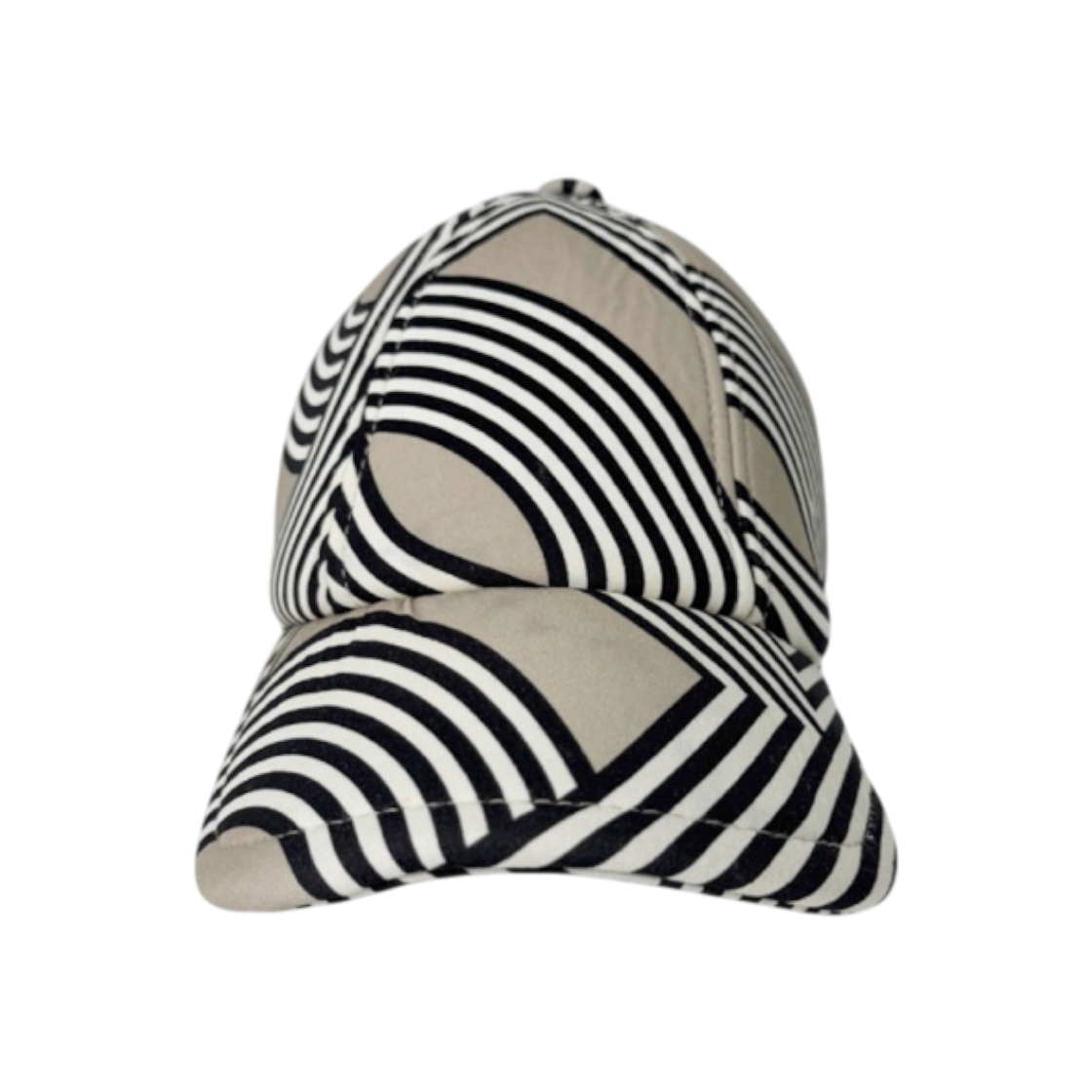 ITE6DQ7MVO23 Hermes Men Beige Neoprene Graphic Baseball Cap