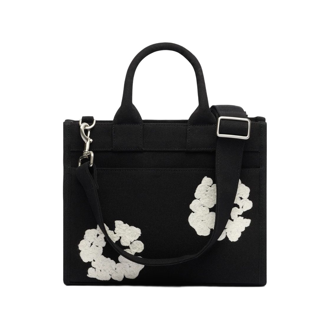 데님 티어스 코튼 리쓰 캔버스 백 스몰 블랙(Denim Tears Cotton Wreath Canvas Bag Small Black)