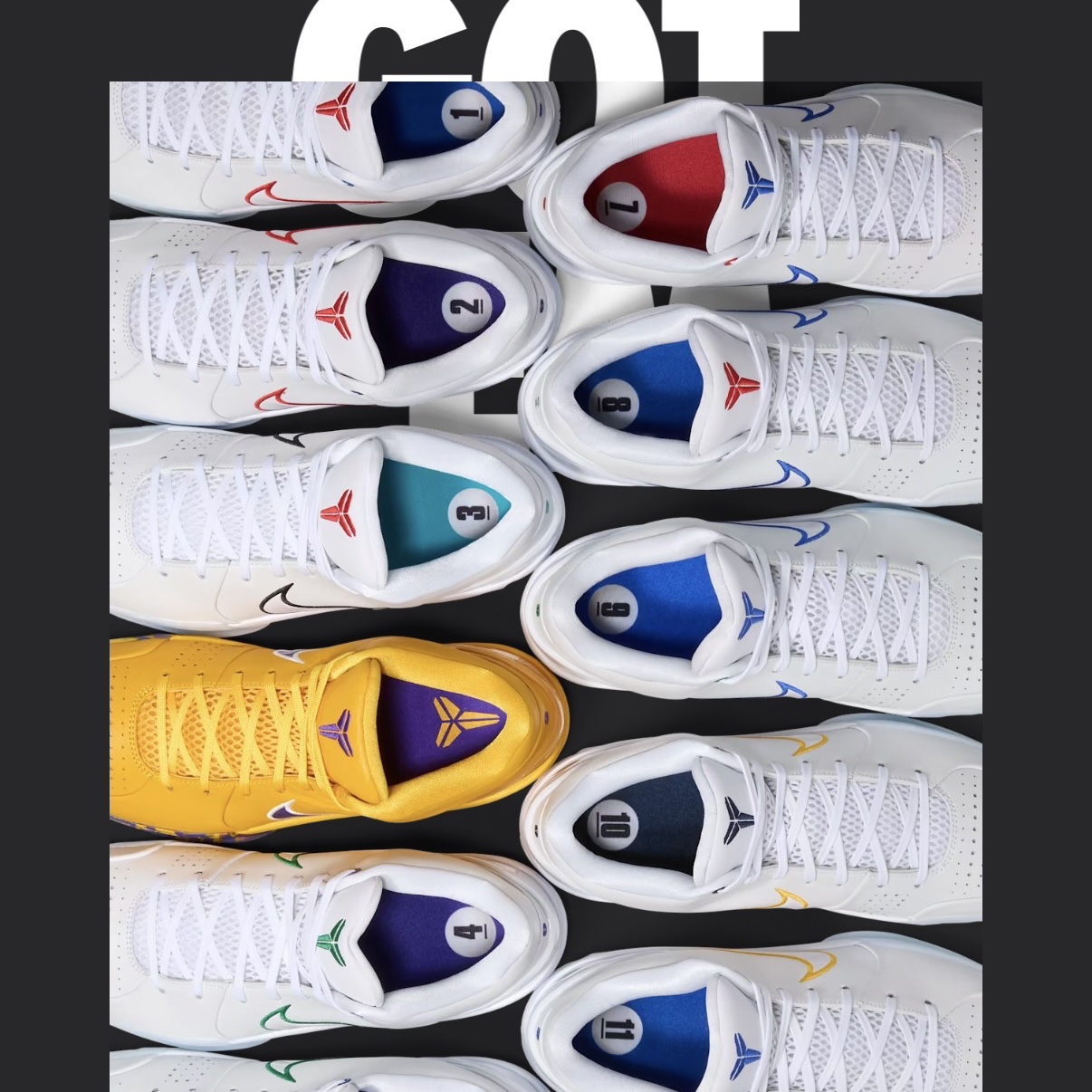 (GS) Nike Kobe 4 Draft Pack University Gold and Fierce Purple 착용 스타일