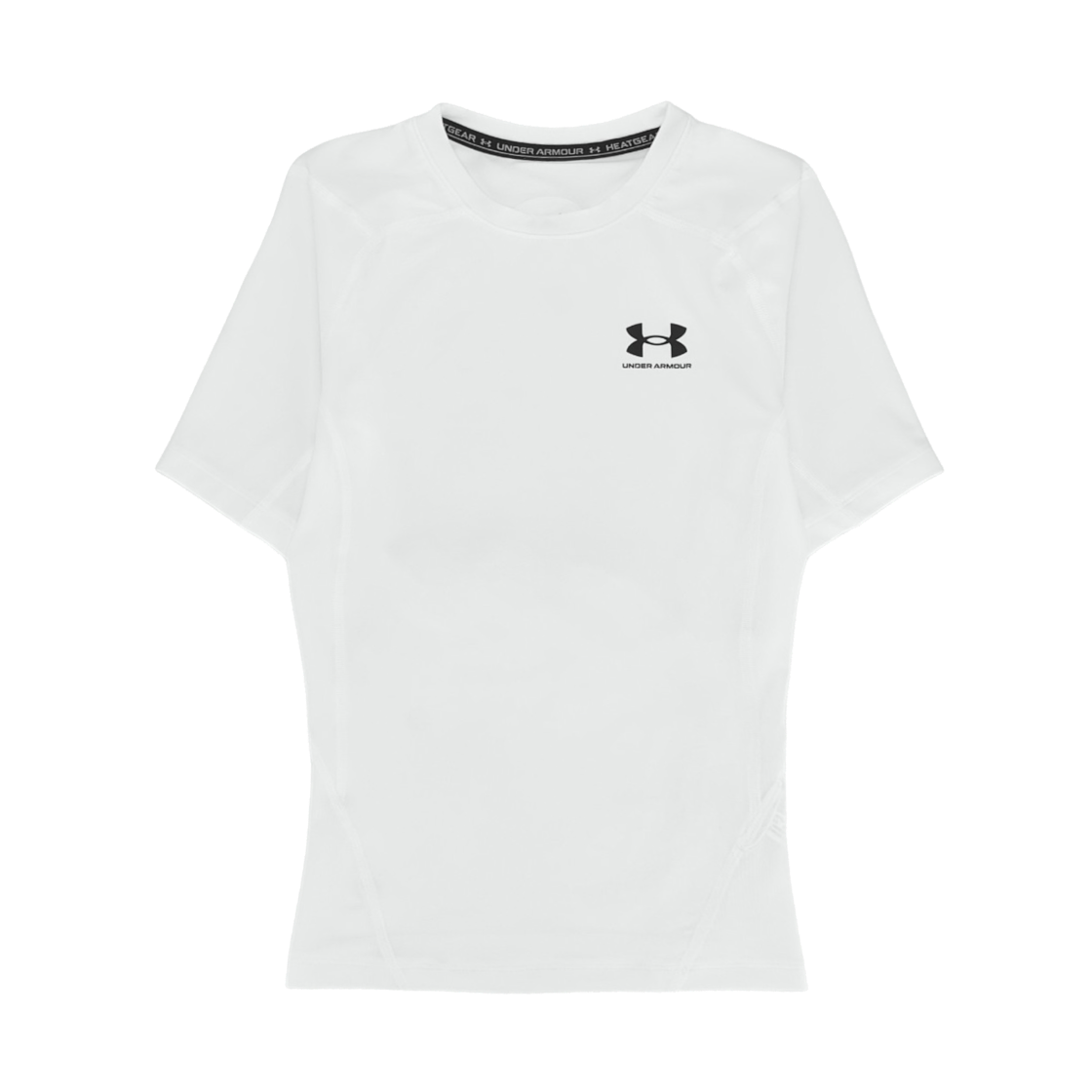 언더아머 히트기어 숏슬리브 화이트 블랙(Under Armour HeatGear Short Sleeve White Black)