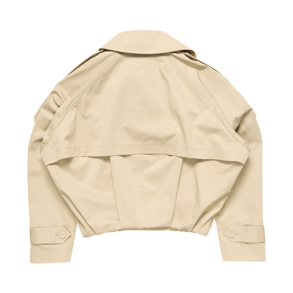(W) 아크네 스튜디오 숏 트렌치 코트 페일 베이지((W) Acne Studios Short Trench Coat Pale Beige) - 2