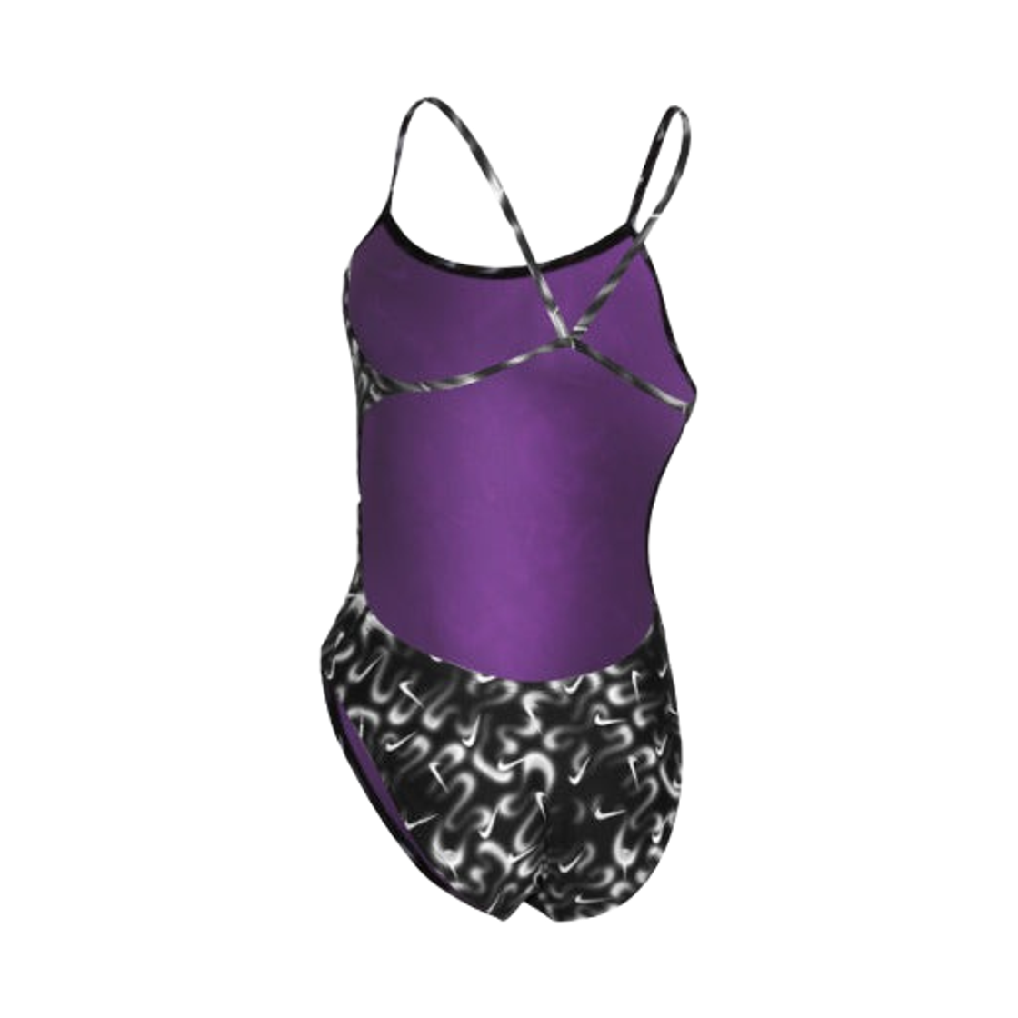 (W) 나이키 스윔 스우시 다이브 컷아웃 블랙((W) Nike Swim Swoosh Dive Cut Out Black) - 2