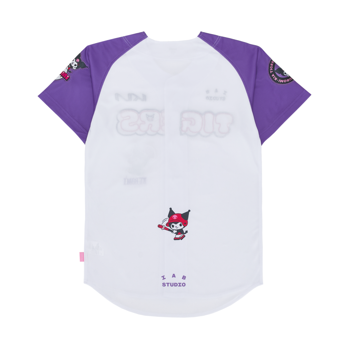 기아 타이거즈 x 쿠로미 25 레플리카 유니폼 퍼플 래글런 (논 마킹 버전)(Kia Tigers x Kuromi 25 Replica Uniform Purple Raglan (Non Marking Ver.)) - 2