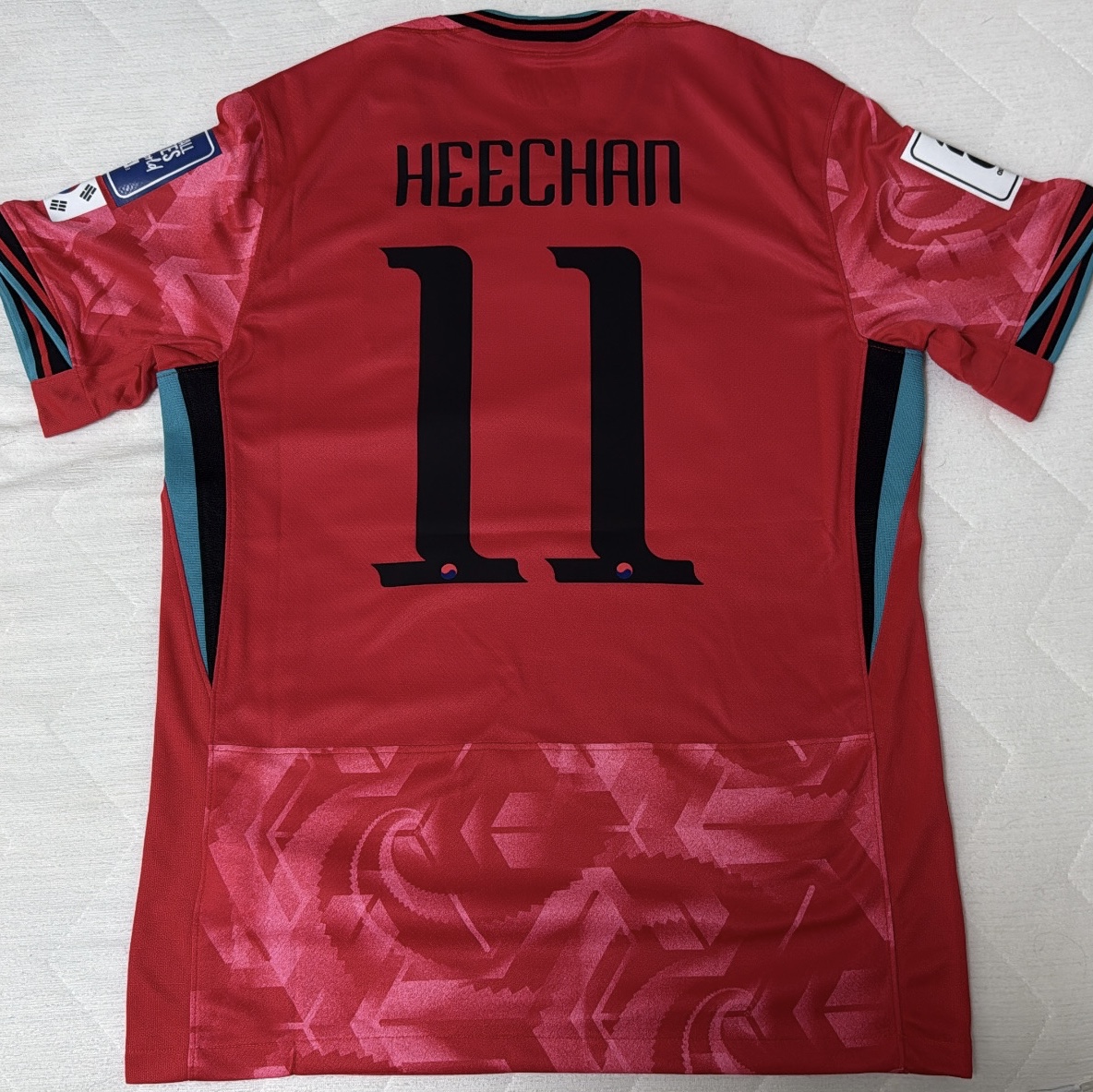 Nike Korea 2023/24 Dri-Fit Stadium Home Replica Jersey Black Global Red - Asia (Non Marking Ver.) 착용 스타일 - 2