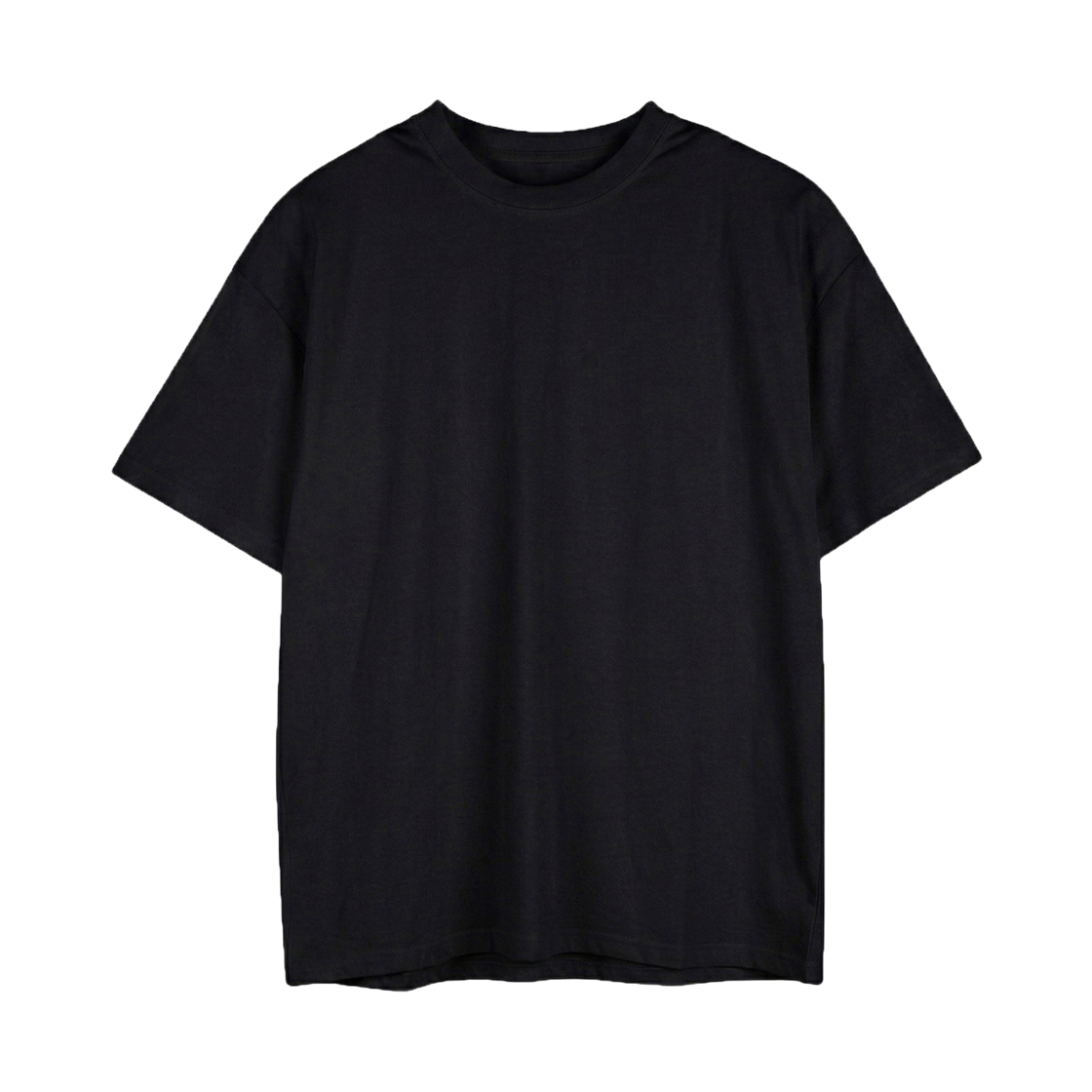 지크립 라운드넥 쿨링 루즈핏 반팔 티셔츠 블랙(GCLIP Round neck cooling loose fit short-sleeved T-shirt Black) - 1