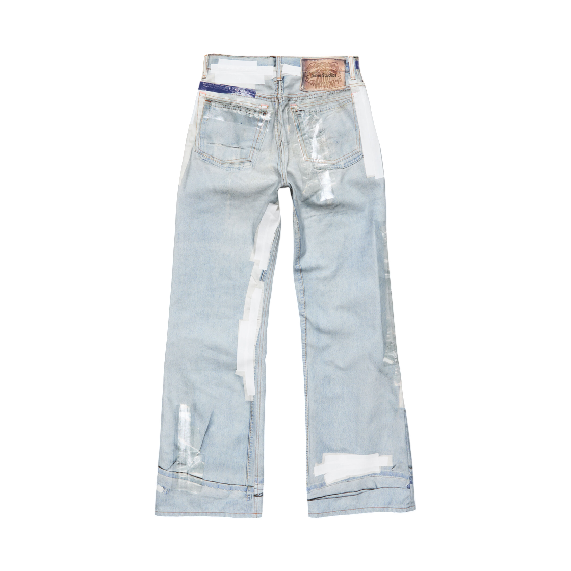 아크네 스튜디오 트롱프 뢰유 테이프 진 라이트 블루(Acne Studios Trompe L’Oeil Tape Jeans Light Blue) - 2