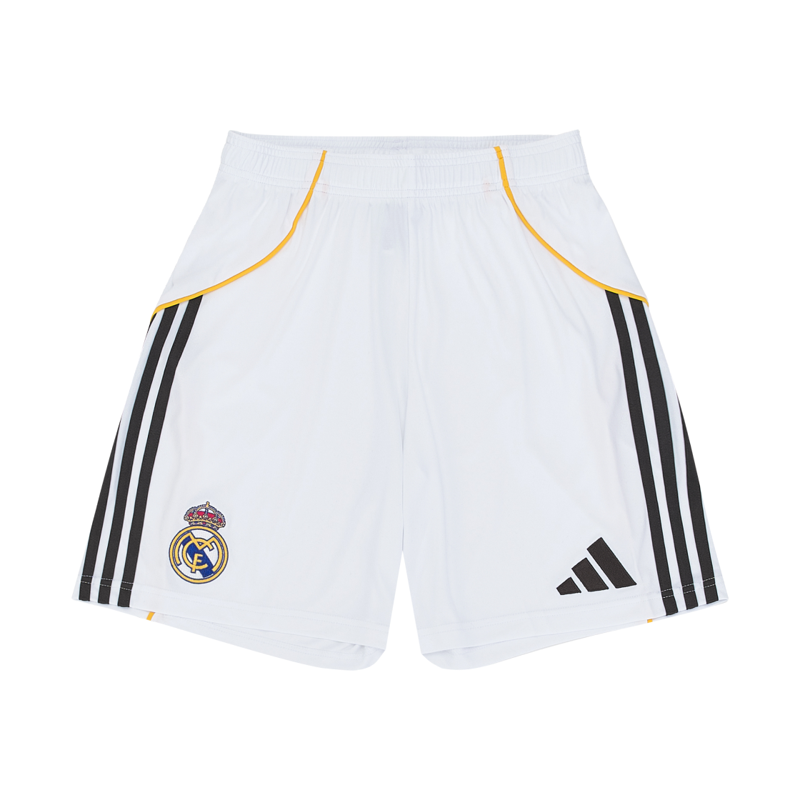 아디다스 레알 마드리드 2025/26 홈 쇼츠 화이트 - KR 사이즈(Adidas Real Madrid 2025/26 Home Shorts White - KR Sizing)