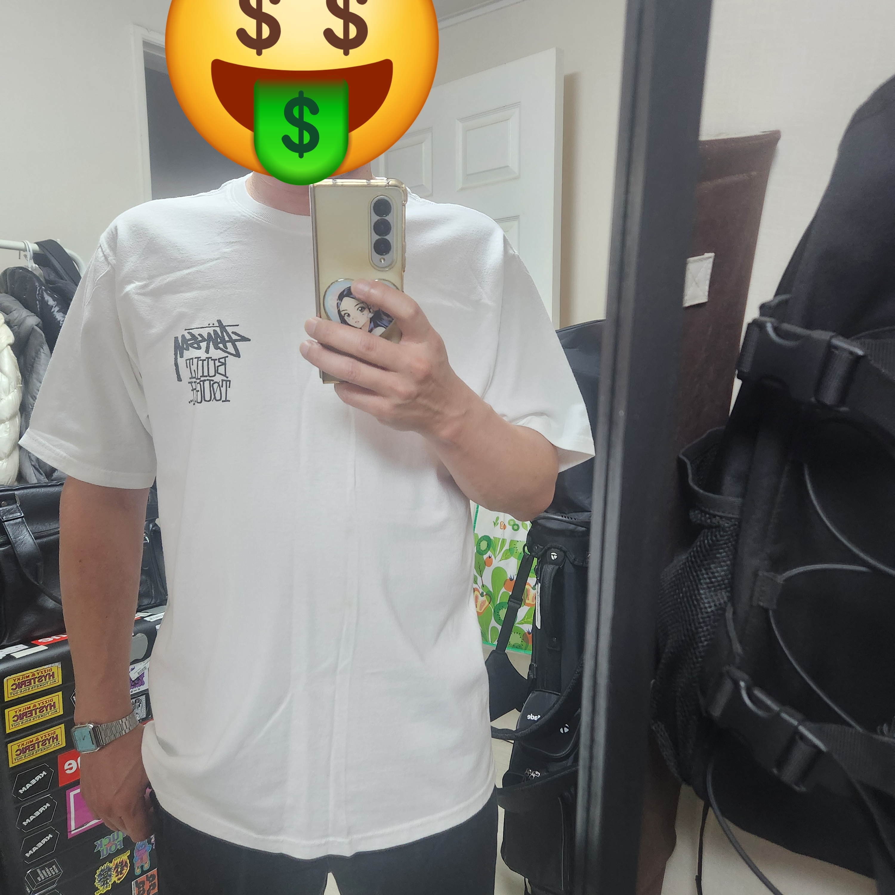 Stussy Welder T-Shirt White 착용 스타일