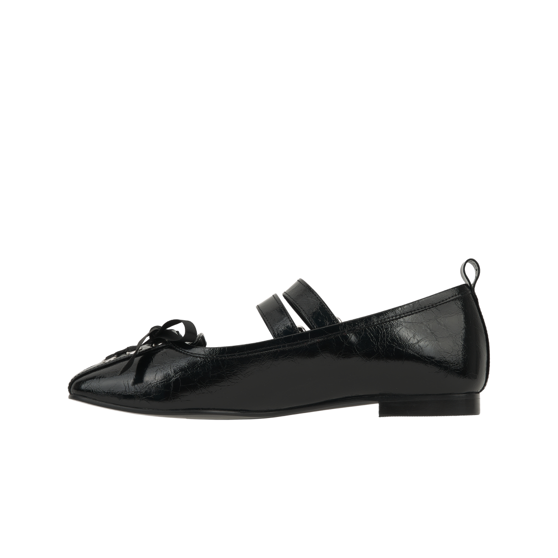 (W) 파르티멘토 발레리나 플랫 블랙((W) Partimento Ballerina Flat Black) - 3