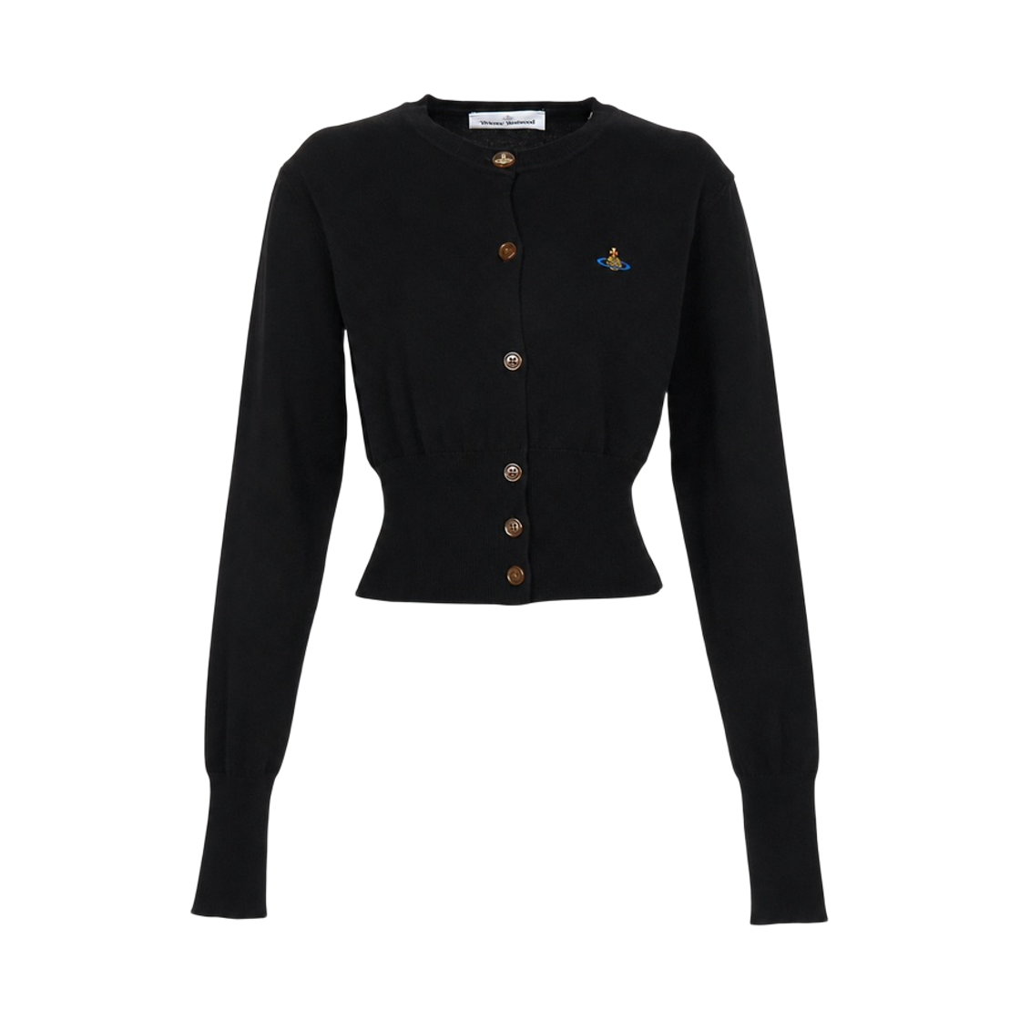 1803002U-Y001V-N402 (W) Vivienne Westwood Bea Cropped Cardigan Black