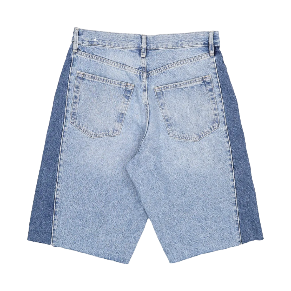 자라 콘트라스트 밴드 데님 버뮤다 쇼츠 미디움 블루(Zara Contrast Band Denim Bermuda Shorts Medium Blue) - 2