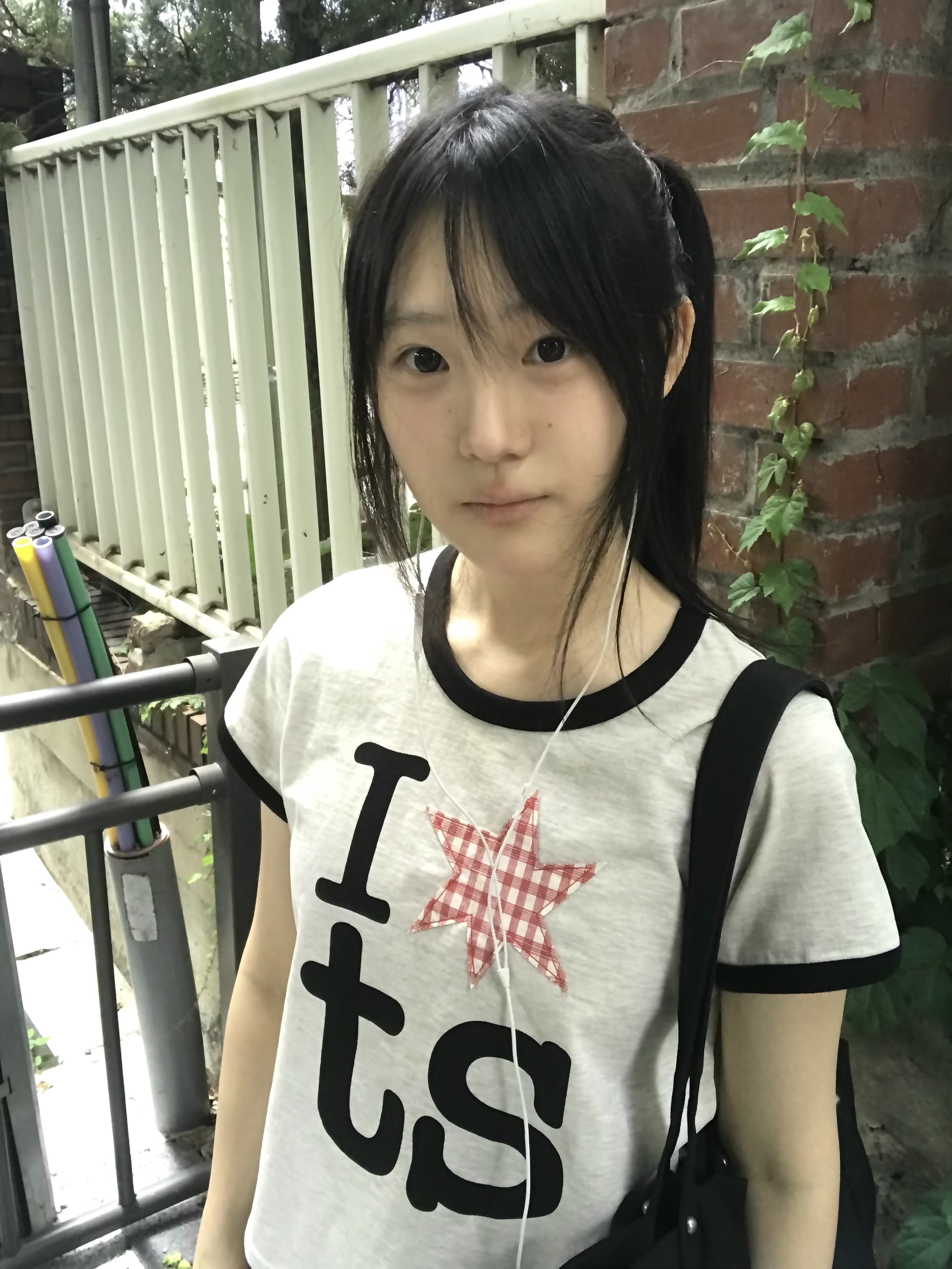 (W) Tansanmagnesium Ringer T-Shirt Ivory 착용 스타일 - 8