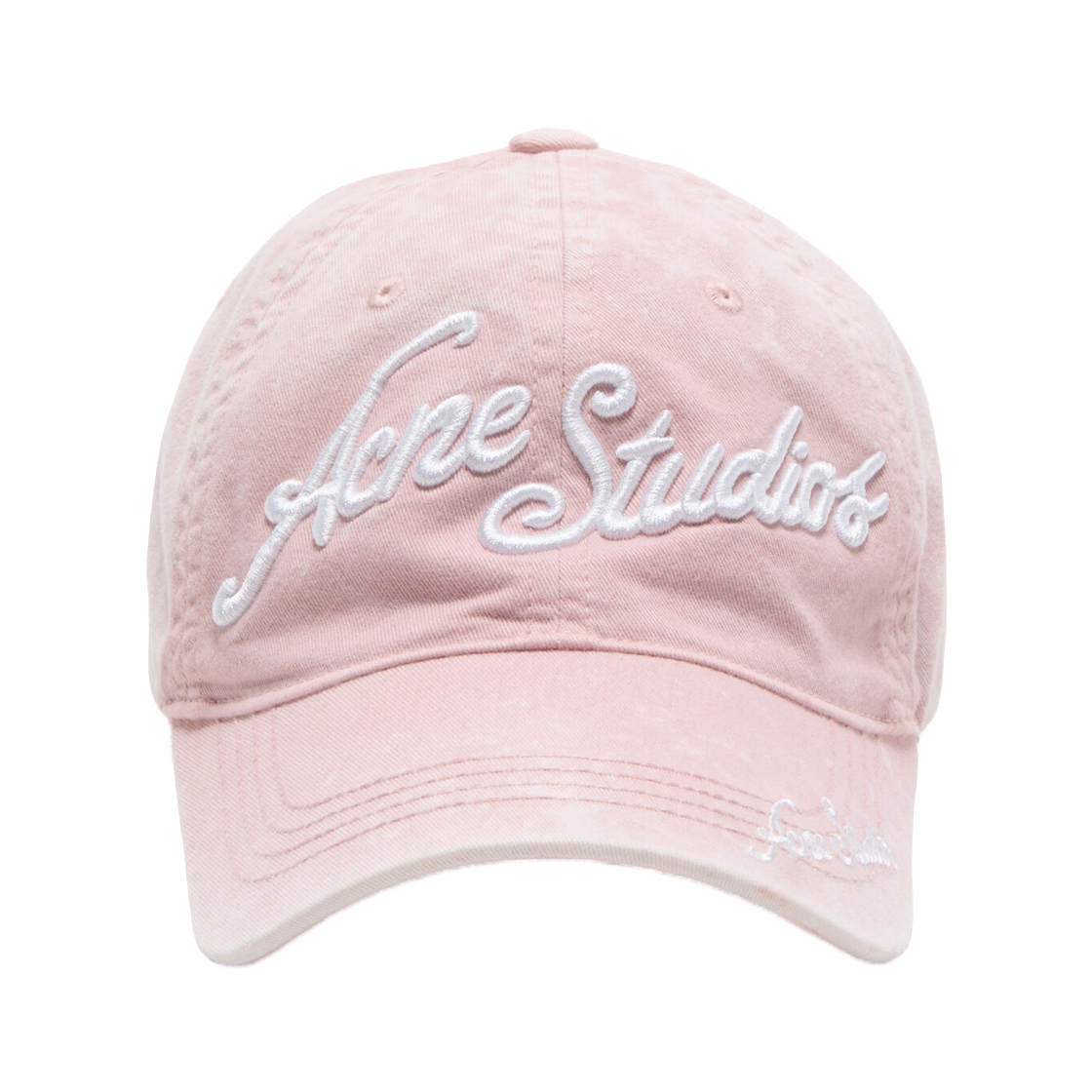 C40475-COA Acne Studios Embroidered Logo Cap Faded Pink