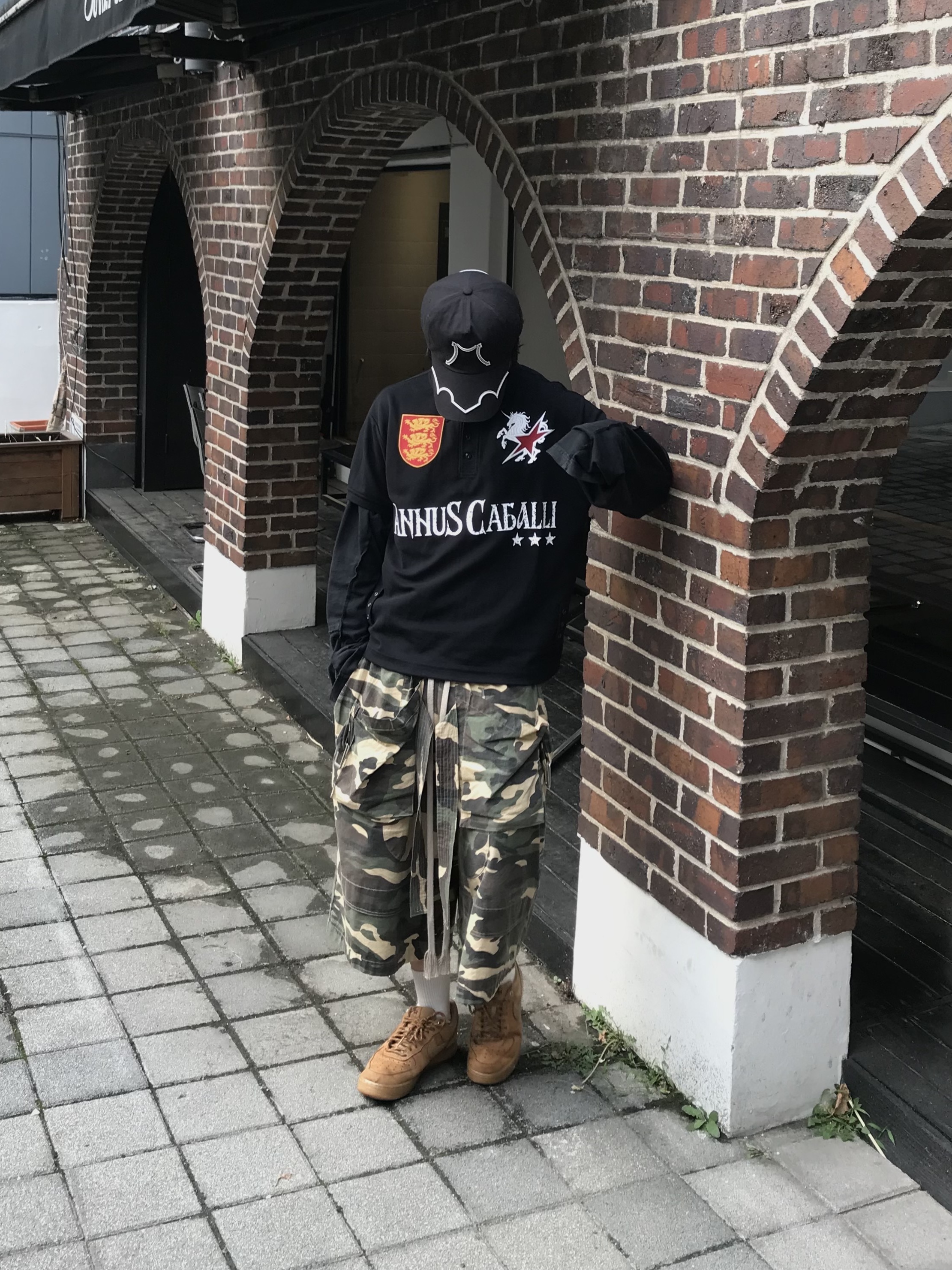 Wapworks Field Safety Bermuda Camo 착용 스타일 - 1