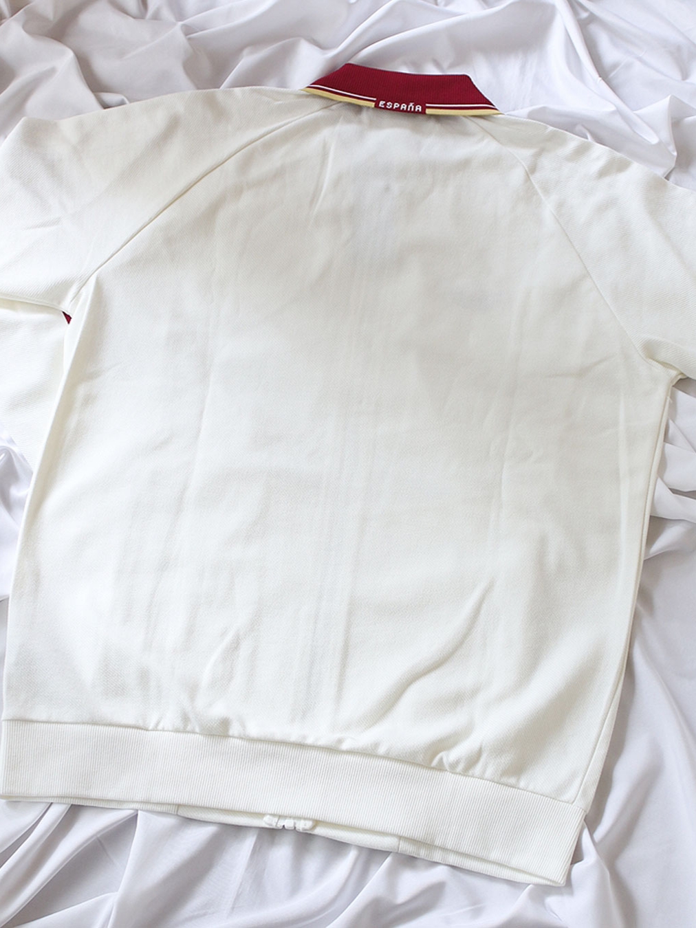 Adidas Spain Away Anthem Jacket Off White - KR Sizing (Non Marking Ver.), Adidas Spain Away Anthem Jacket Off White - US Sizing (Non Marking Ver.) 착용 스타일 - 2